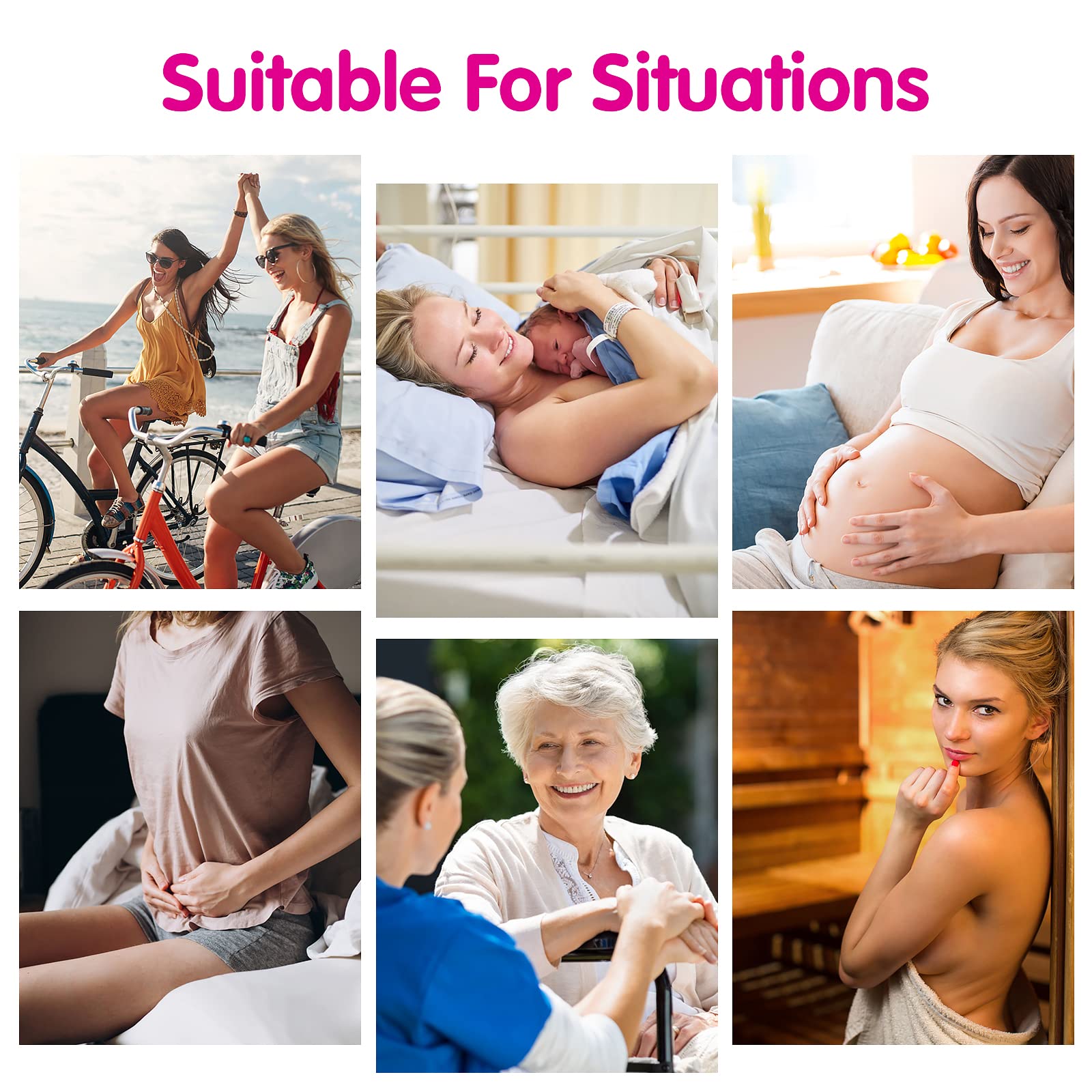 4 Pack Washable Mesh Postpartum Underwear for Women - Breathable & Disposable Post-Surgery Panties for Hospital Recovery, Incontinence, C-Section - S/M (12-38 in) - Ideal for Maternity, Postpartum Care & Comfortable Wear After Delivery