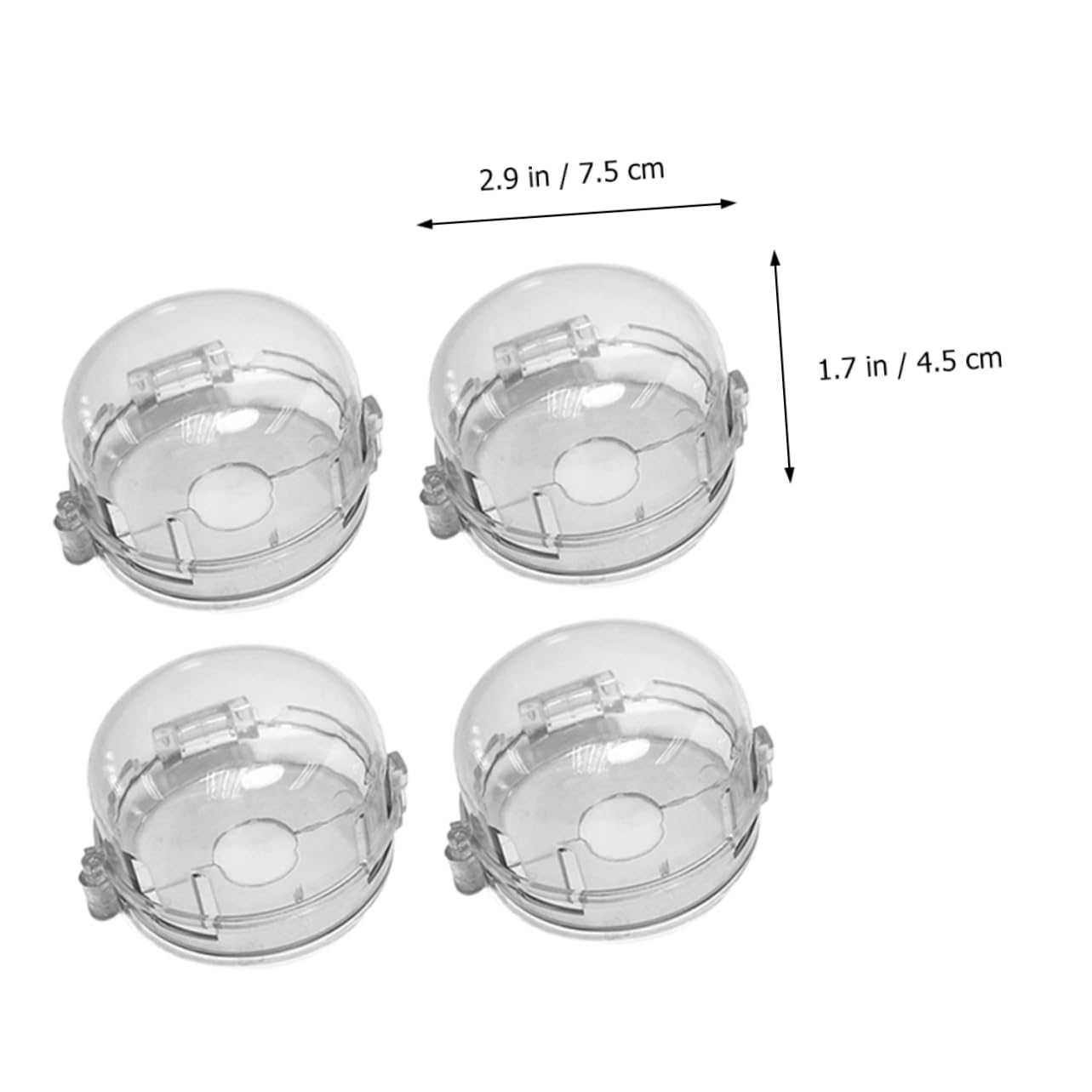 8-Piece Child Proof Stove Knob Covers - White Plastic Kitchen Safety Covers for Oven & Stove Switch Protection - Perfect for Baby Proofing & Pet Safety in Homes with Toddlers