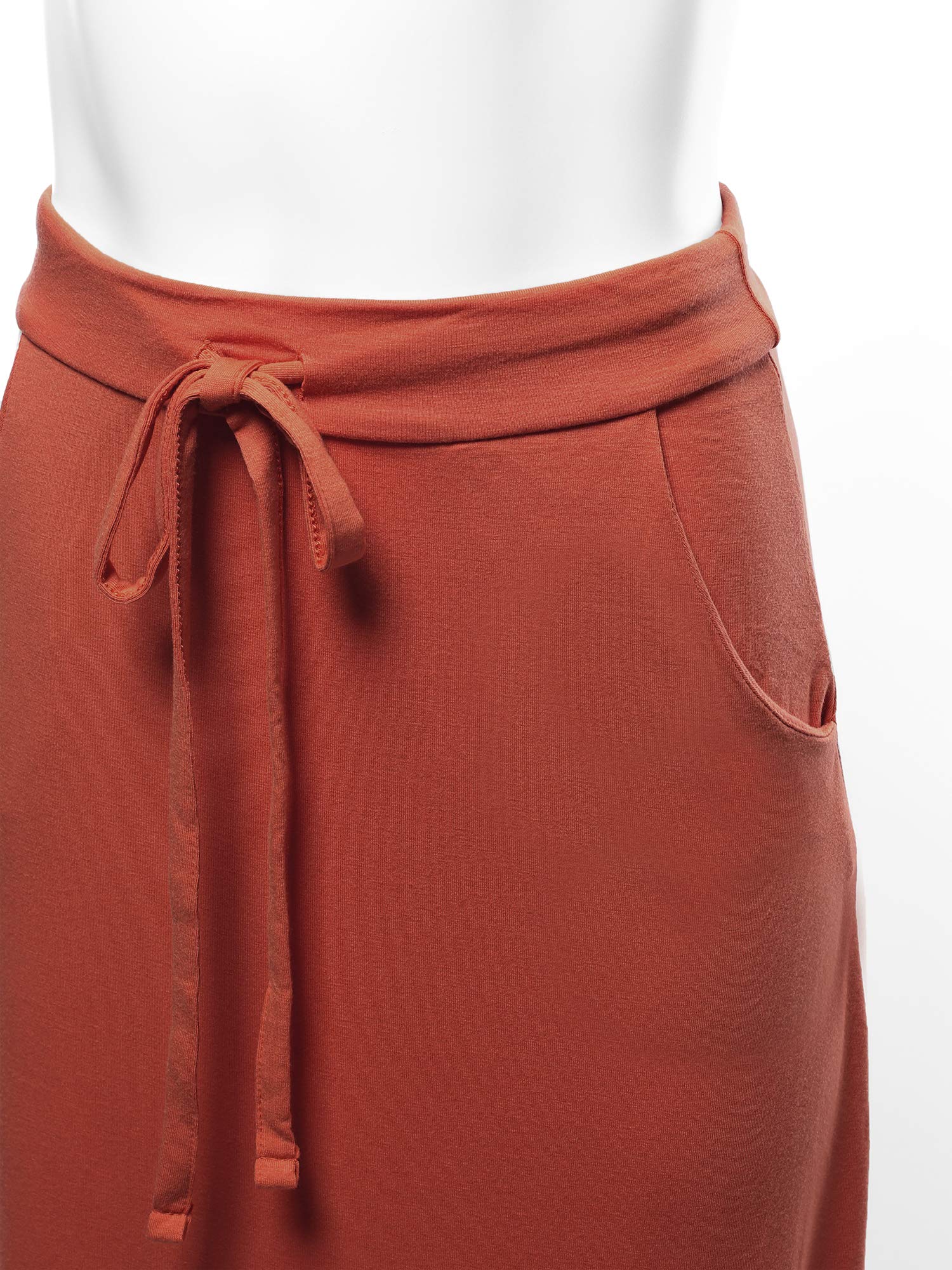 A2Y Women's Foldable High Waist Long Maxi Skirt - Stretchy Comfortable Flowy Summer Skirt for Beach, Travel & Casual Wear
