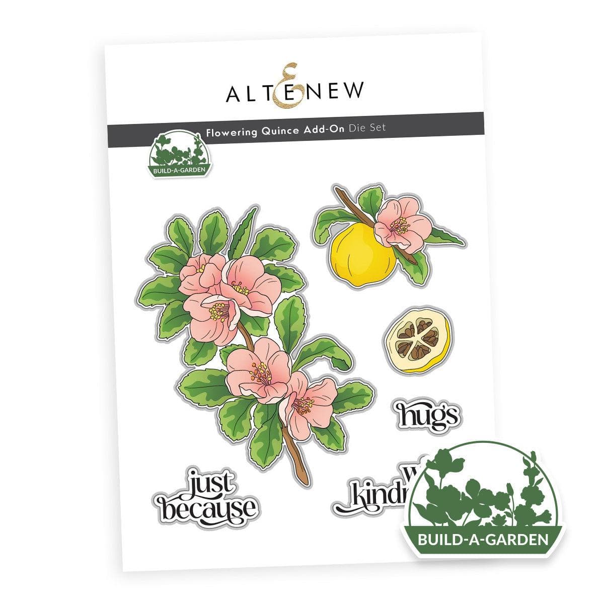 Flowering Quince Die Set for DIY Garden Projects - Perfect for Scrapbooking, Card Making, and Home Decor
