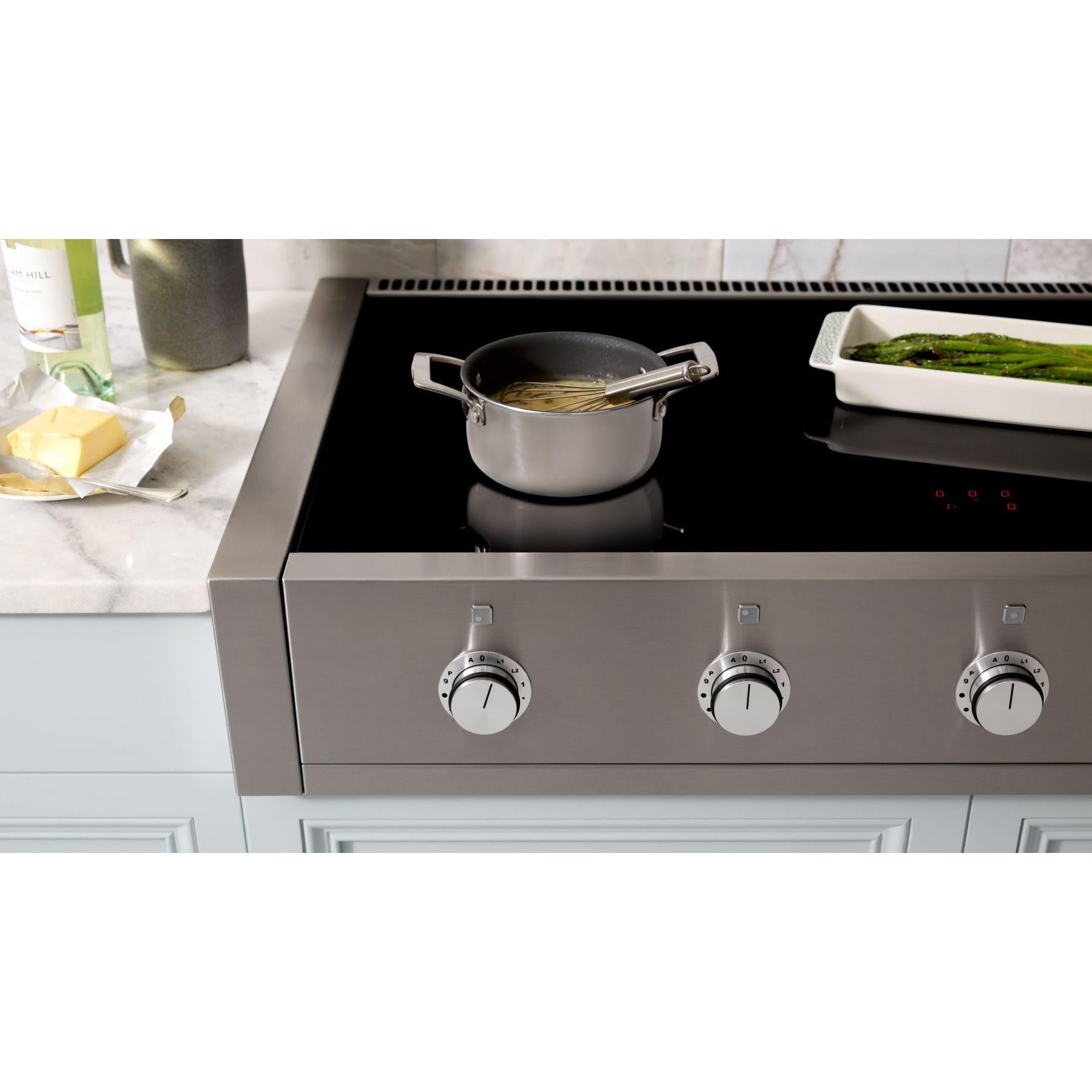 AGA AMC36INRTSS 36-Inch Built-In Induction Cooktop with Stainless Steel Finish - Perfect for Modern Kitchens & Professional Cooking