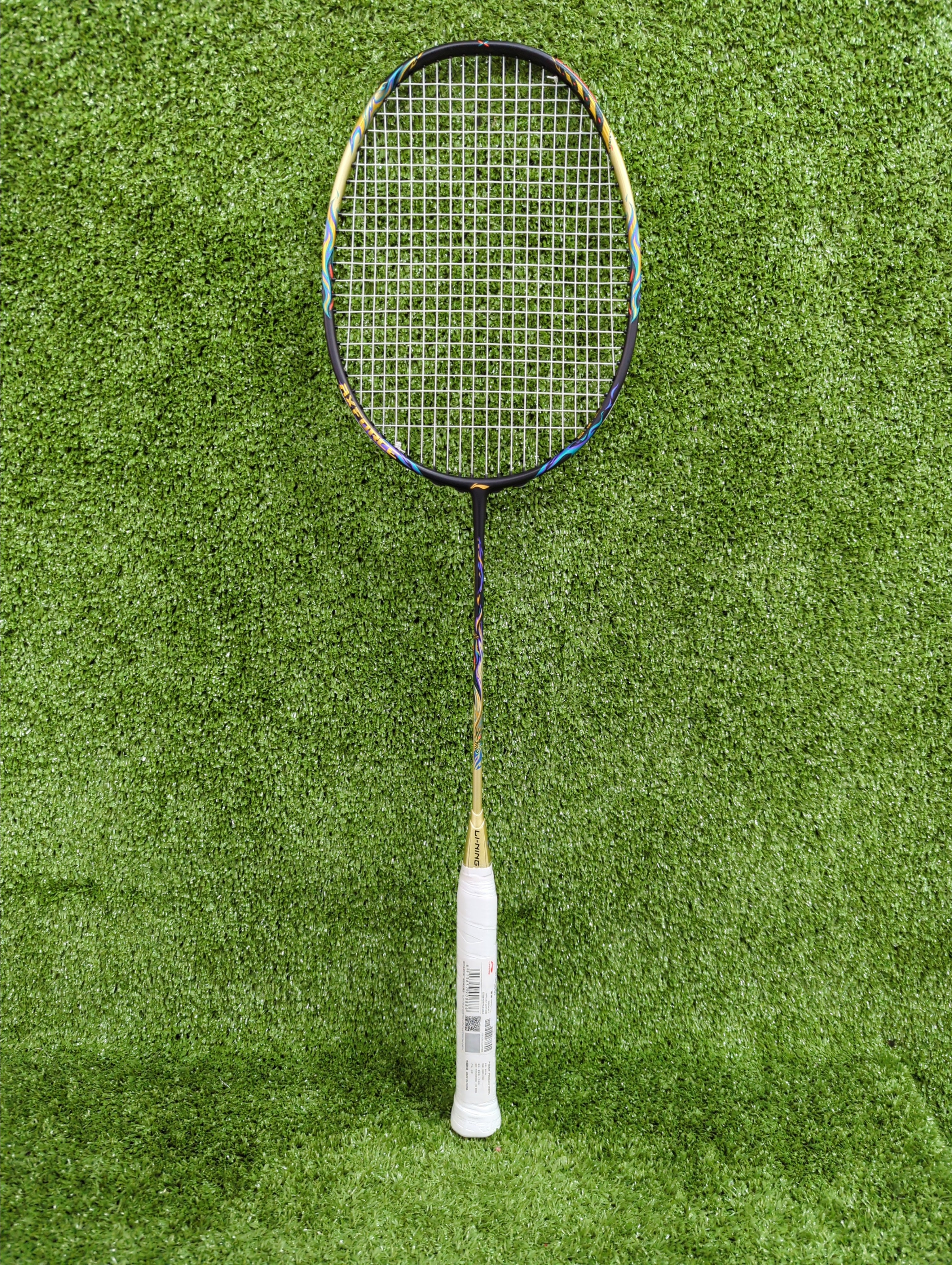 Li Ning Axforce 100 Black/Gold Badminton Racket - Prestrung Professional Badminton Racquet for Advanced Players | Perfect for Tournaments & Training | Made in China