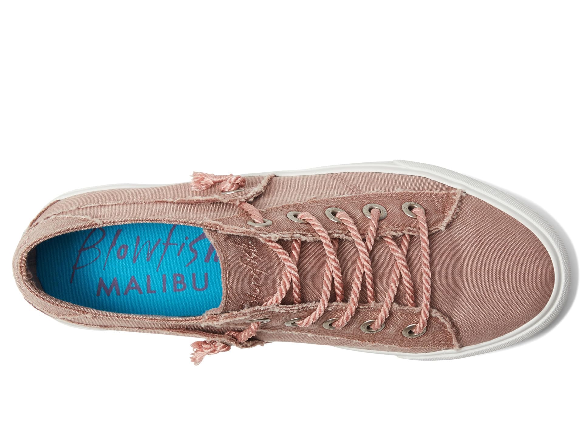 Blowfish Malibu Martina Withered Rose Colorwashed Recycled Canvas Women's Sneakers Size 7 - Eco-Friendly Casual Shoes for Walking, Travel & Everyday Wear