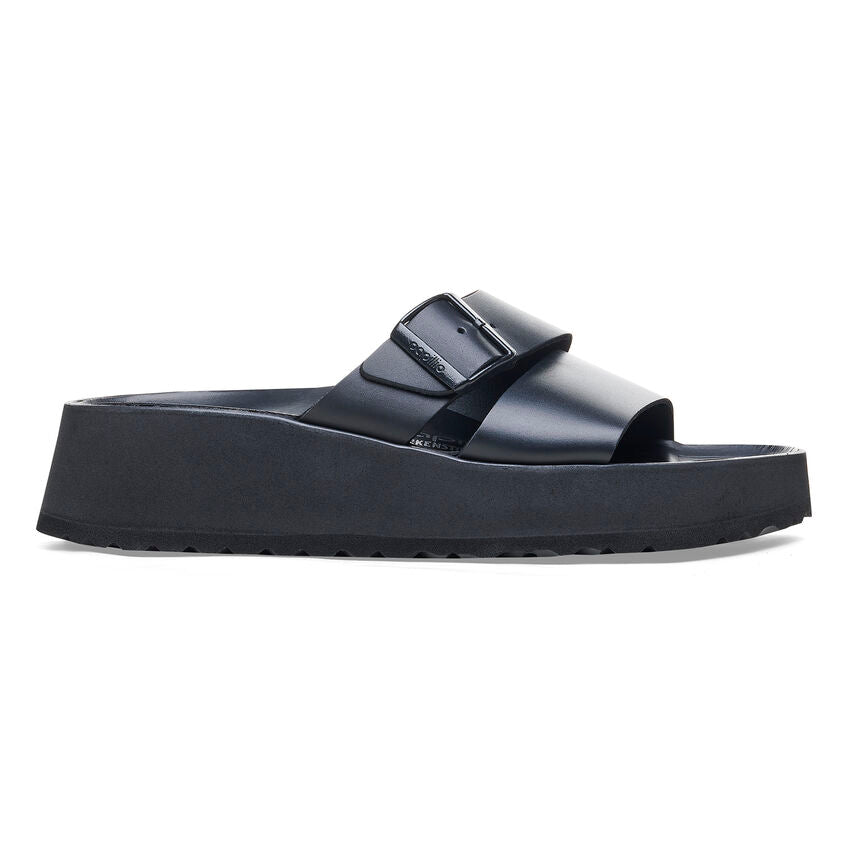 Birkenstock Women's Almina Leather Sandals - Black Comfort Footwear for Casual Wear & Summer Outfits