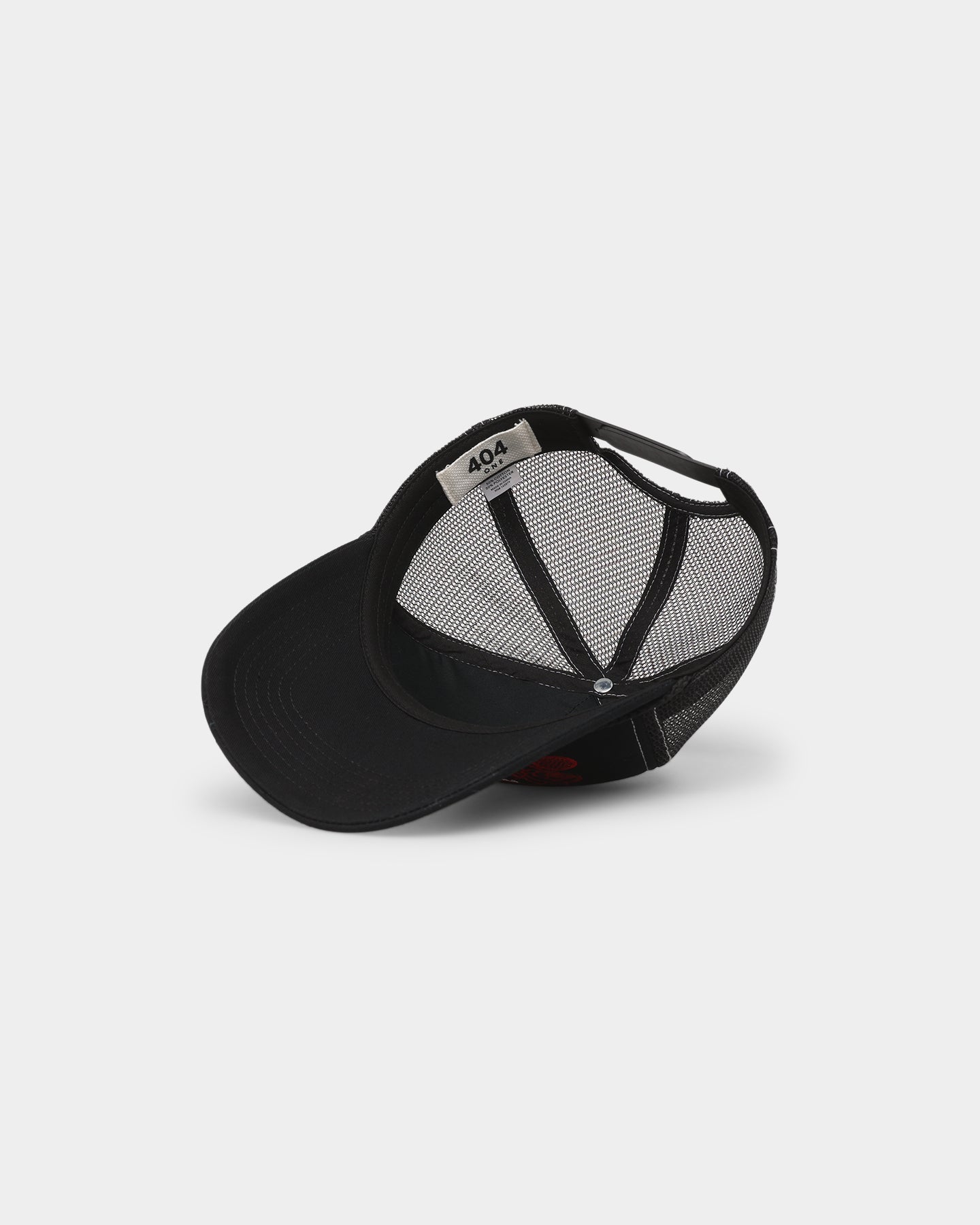 404 Premium Athletics Trucker Snapback Hat - Black Adjustable Baseball Cap for Men & Women - Perfect for Sports, Outdoor Activities & Casual Wear