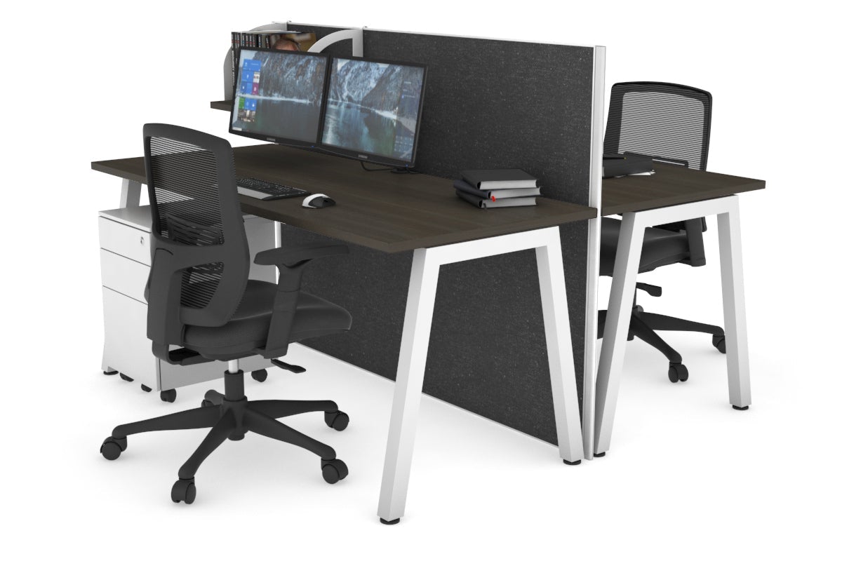 Horizon Quadro 2-Person Office Workstation Bench with A-Legs - 47.2