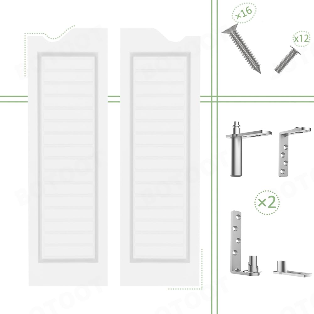 32 Inch White Swinging Door with Horizontal Stripe Wave Top - Two-Way Opening for Coffee Bars, Kitchens & Bathrooms - Fits 24/30/32/36 Inch Widths - Perfect for Commercial Spaces & Home Renovations