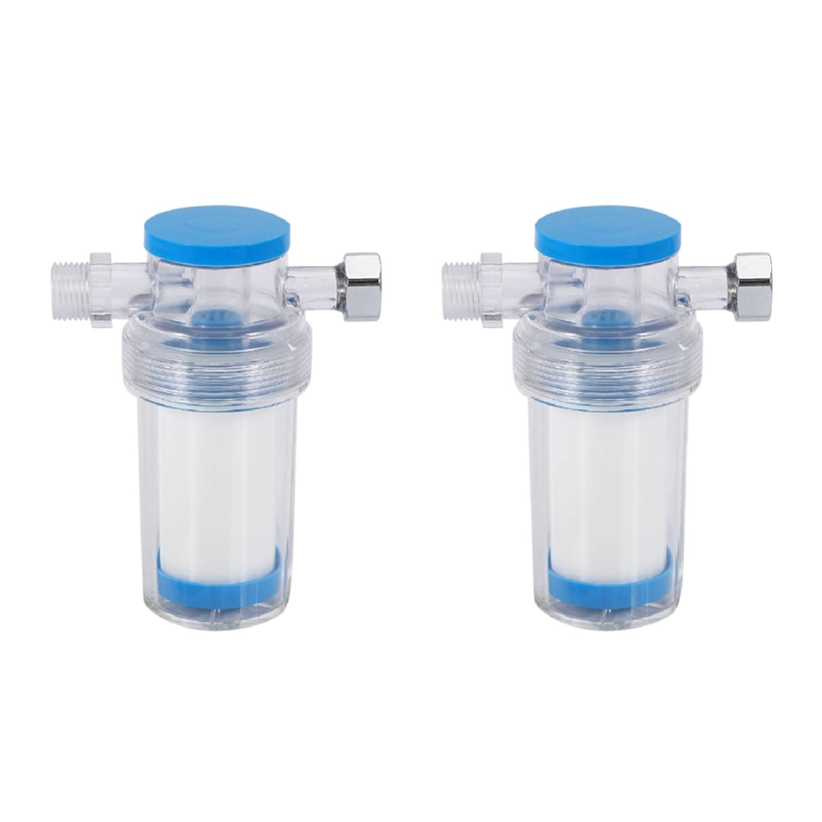 Qiaoqiao 2X High-Efficiency Water Filter for Washing Machine, Water Heater & Shower - Removes Rust, Sediment & Impurities - White Tap Water Purifier - Perfect for Home, Apartment & RV Use
