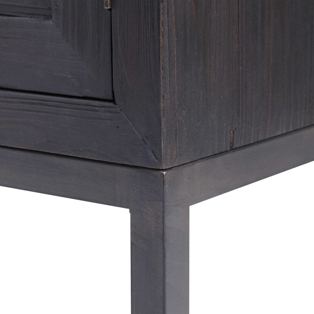 Aiken Dark 2 Door Storage Cabinet - Modern Wooden Wardrobe for Bedroom, Living Room & Office Organization