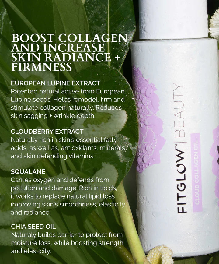 Premium Cloud Collagen Oil for Skin Hydration & Anti-Aging - Natural Face & Body Moisturizer for Glowing Complexion | Perfect for Daily Skincare Routine & Nighttime Treatment