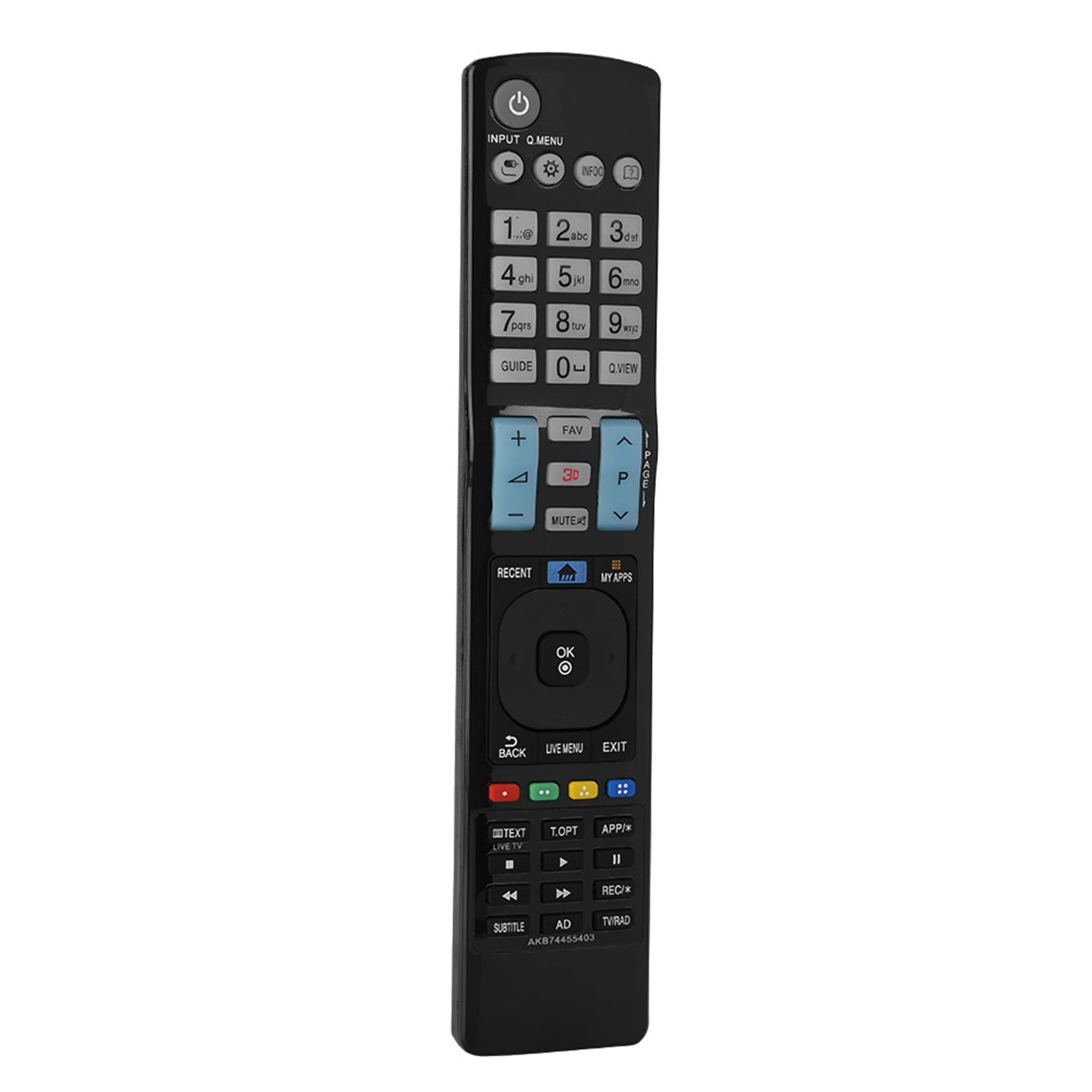 Emoshayoga Durable TV Remote Control Replacement for LED LCD TVs - Universal, Portable & Wear-Resistant | Perfect for Home Entertainment, Hotel Use & Smart TV Accessories