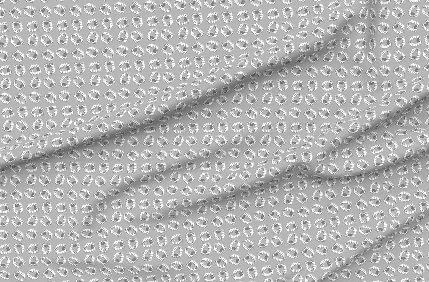 Vampire Teeth Stone Halloween Printed Velvet Fabric by The Yard - Spooky Upholstery & Costume Material for Home Decor, Apparel, and DIY Crafts - Perfect for Halloween Decorations, Cosplay, and Sewing Projects