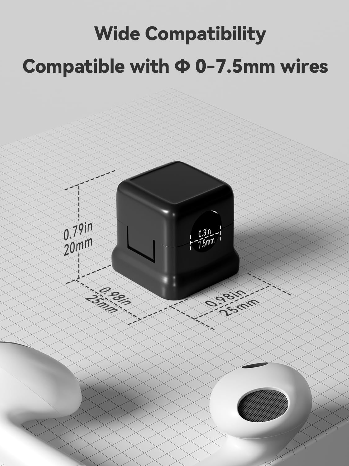 8-Pack Magnetic Cable Clips - Strong Adhesive Cord Organizer for Desk, Nightstand & Wall - Secure Charging Wire Management for Home Office, Gaming Setup & Electronics (Black) - Perfect for Cable Organization in Bedroom, Living Room & Workspace