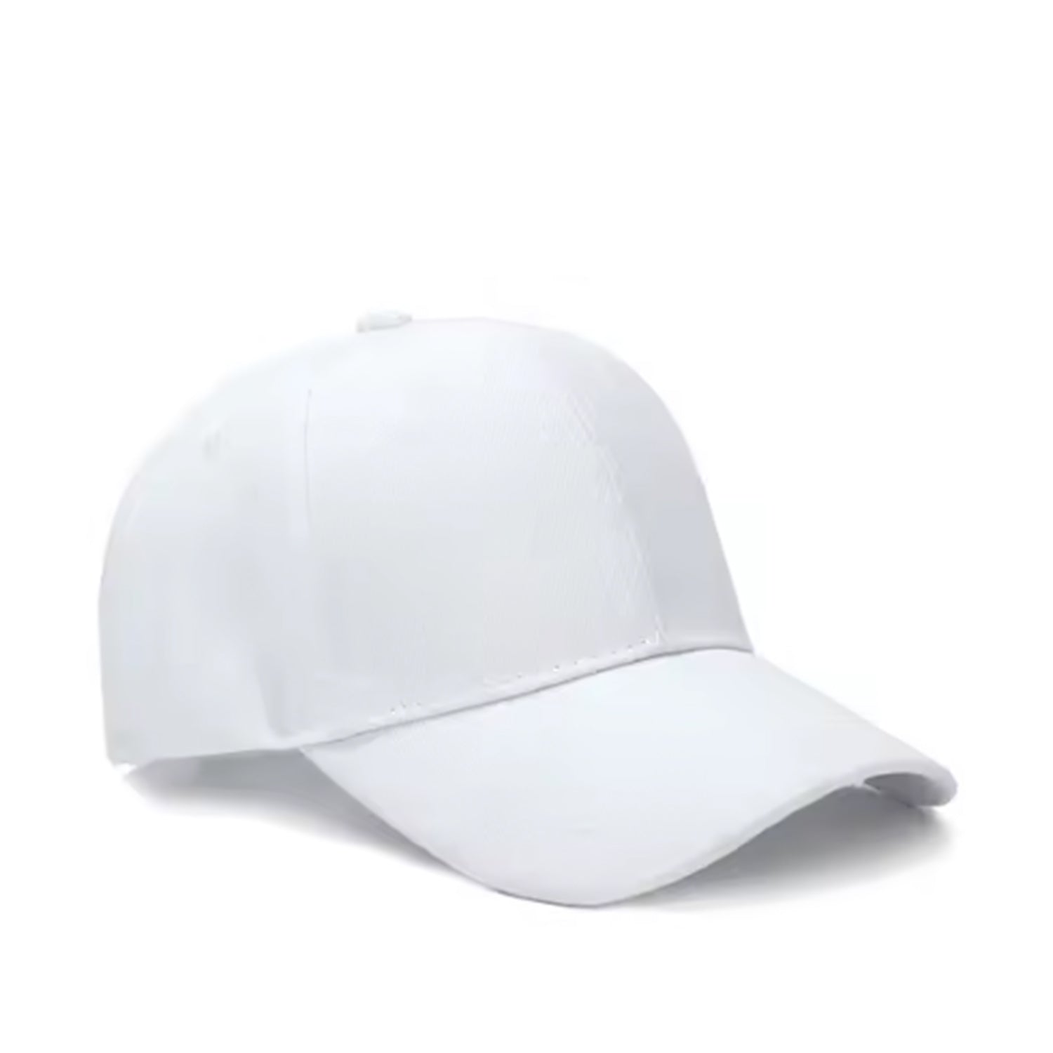 FLOOF Unisex Everyday Baseball Cap - Adjustable Cotton Hat for Men & Women in White | Perfect for Casual Wear, Outdoor Activities & Sun Protection