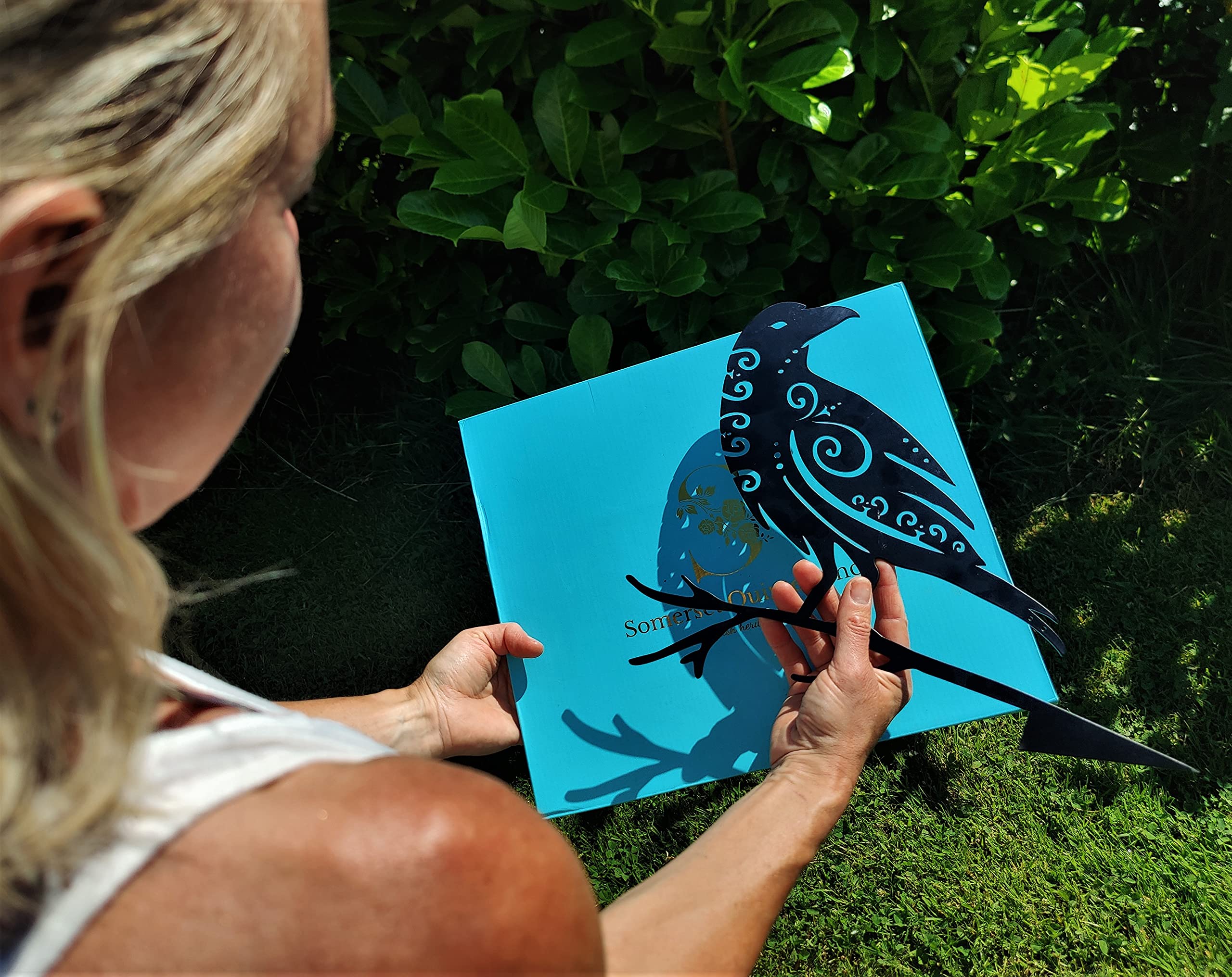 Odin's Raven Muninn Metal Bird Garden Art - Viking & Pagan Decor, High-Grade Steel Silhouette for Tree, Backyard, and Outdoor Decor | Perfect for Viking Enthusiasts & Norse Mythology Lovers