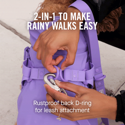 Waterproof Dog Raincoat - Lavender Color, Lightweight & Breathable Pet Coat for Small to Medium Dogs - Perfect for Rainy Walks & Outdoor Adventures