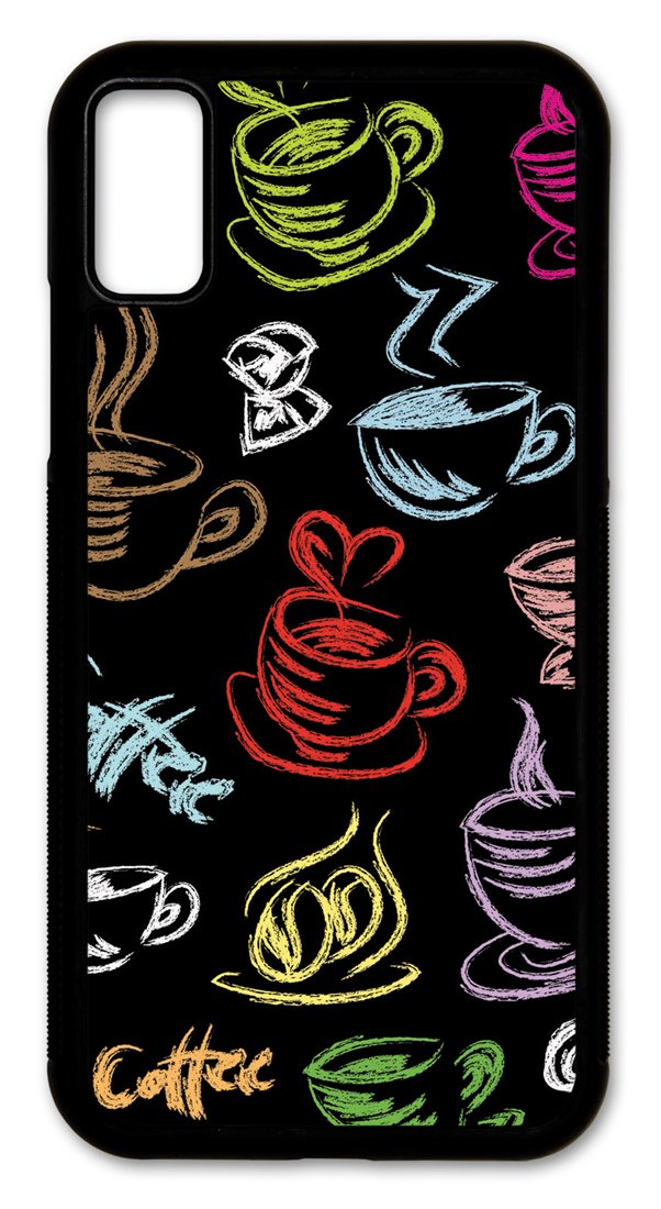 Slim Fit iPhone XR Phone Case - Premium Shockproof Protective Cover with Coffee Cup Design - Perfect for Everyday Use, Travel & Office