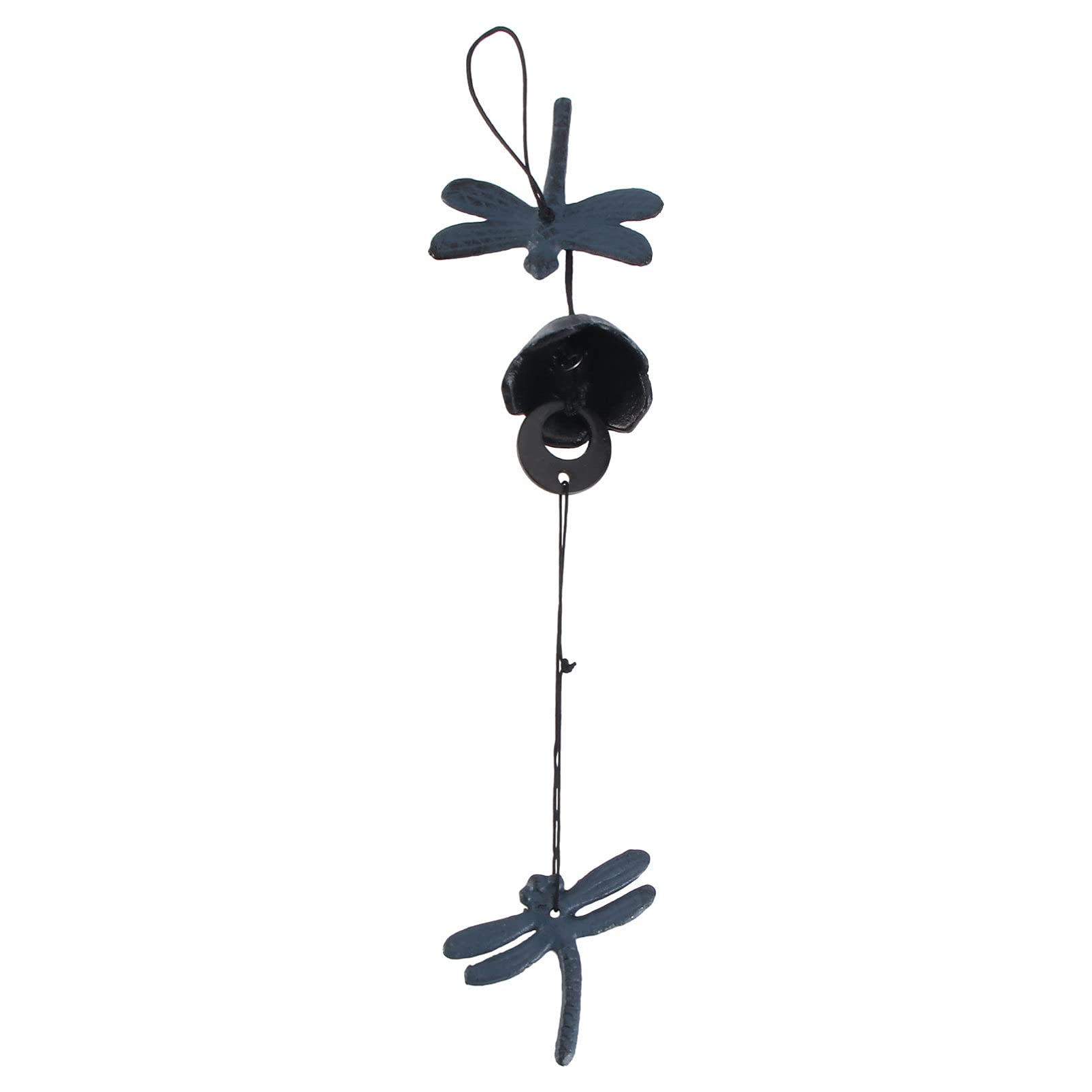 VALICLUD Vintage Japanese Wind Chime - Blue Iron Metal Wind Bell for Outdoor Garden, Patio & Home Decor - Perfect Hanging Decoration Gift for Zen Garden, Porch or Backyard Relaxation