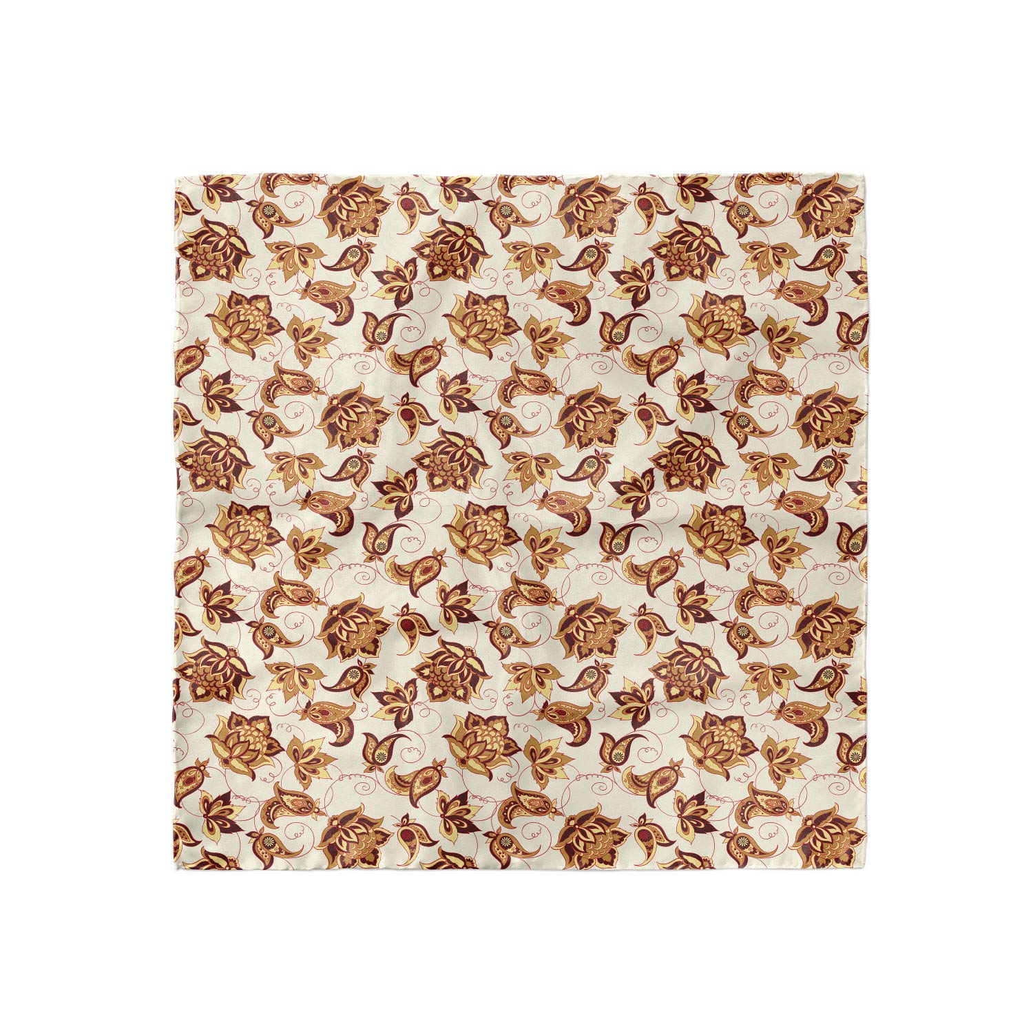 Ambesonne Paisley Hair Scarf - Stylish Floral Print Head Wrap for Women | Perfect for Boho Fashion, Beach Outfits & Everyday Accessories