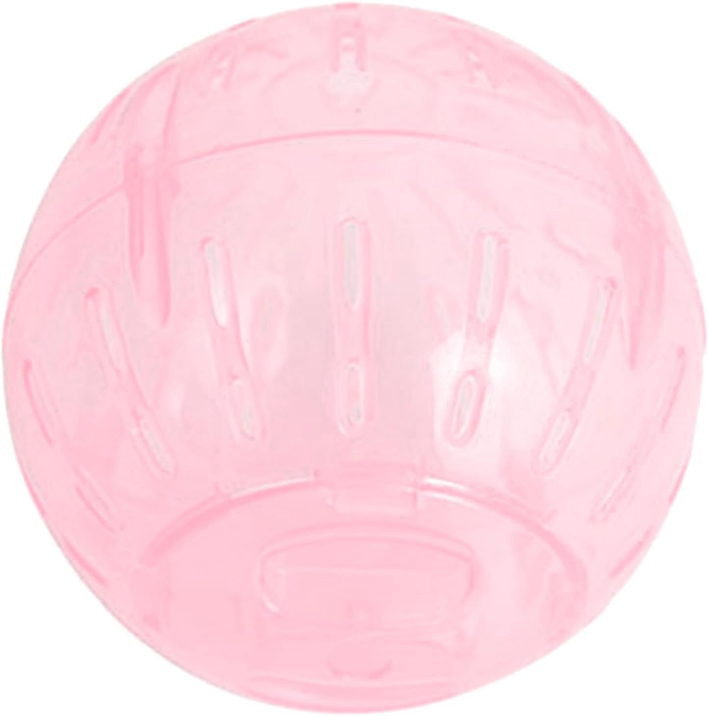 Silent Exercise Ball for Hamsters, Sugar Gliders & Small Pets - Plastic Spinner Running Wheel for Gerbils, Mice - Small Animal Exercise Wheels in Multiple Colors (White) - Perfect for Cage Fitness & Playtime