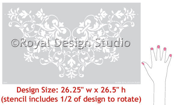 Victorian Ceiling Medallion Stencil for DIY Home Decor - Reusable Painting Template for Vintage Plaster Ceiling Designs - Perfect for Home Renovation, Wedding Venues & Historic Building Restoration