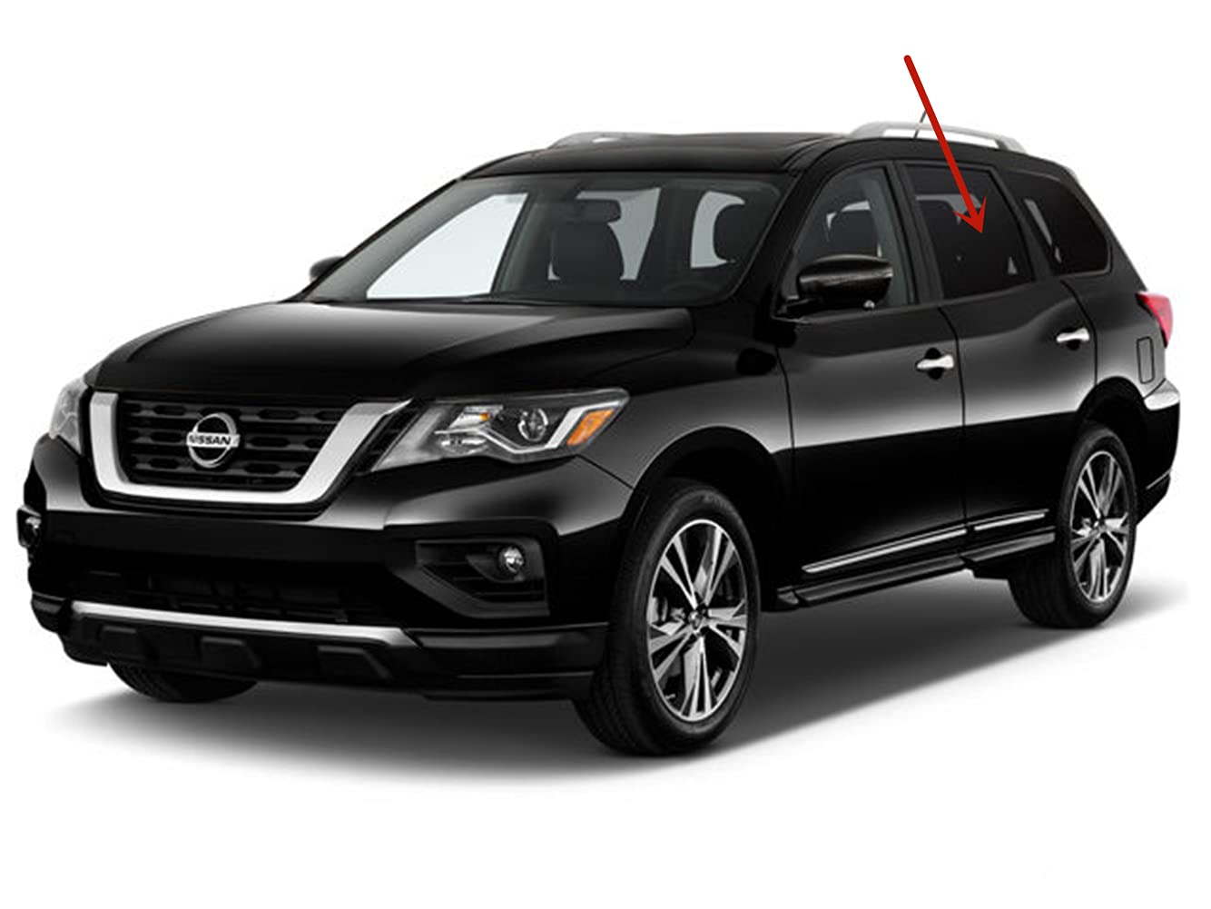 Nissan Pathfinder 2013-2020 Driver Side Rear Door Window Glass Replacement - Perfect for Auto Repair & DIY Installation