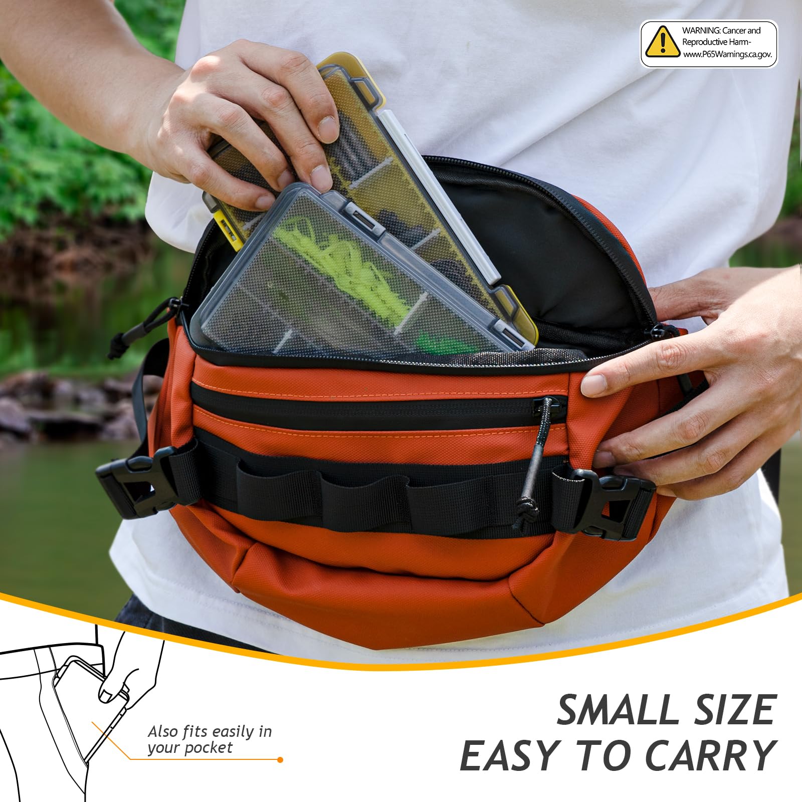 **QualyQualy 2-Pack Small Fishing Tackle Box Organizer with Removable Dividers – Durable Plastic Storage Box for Fishing Gear (Yellow) – Perfect for Anglers, Camping & Outdoor Adventures**