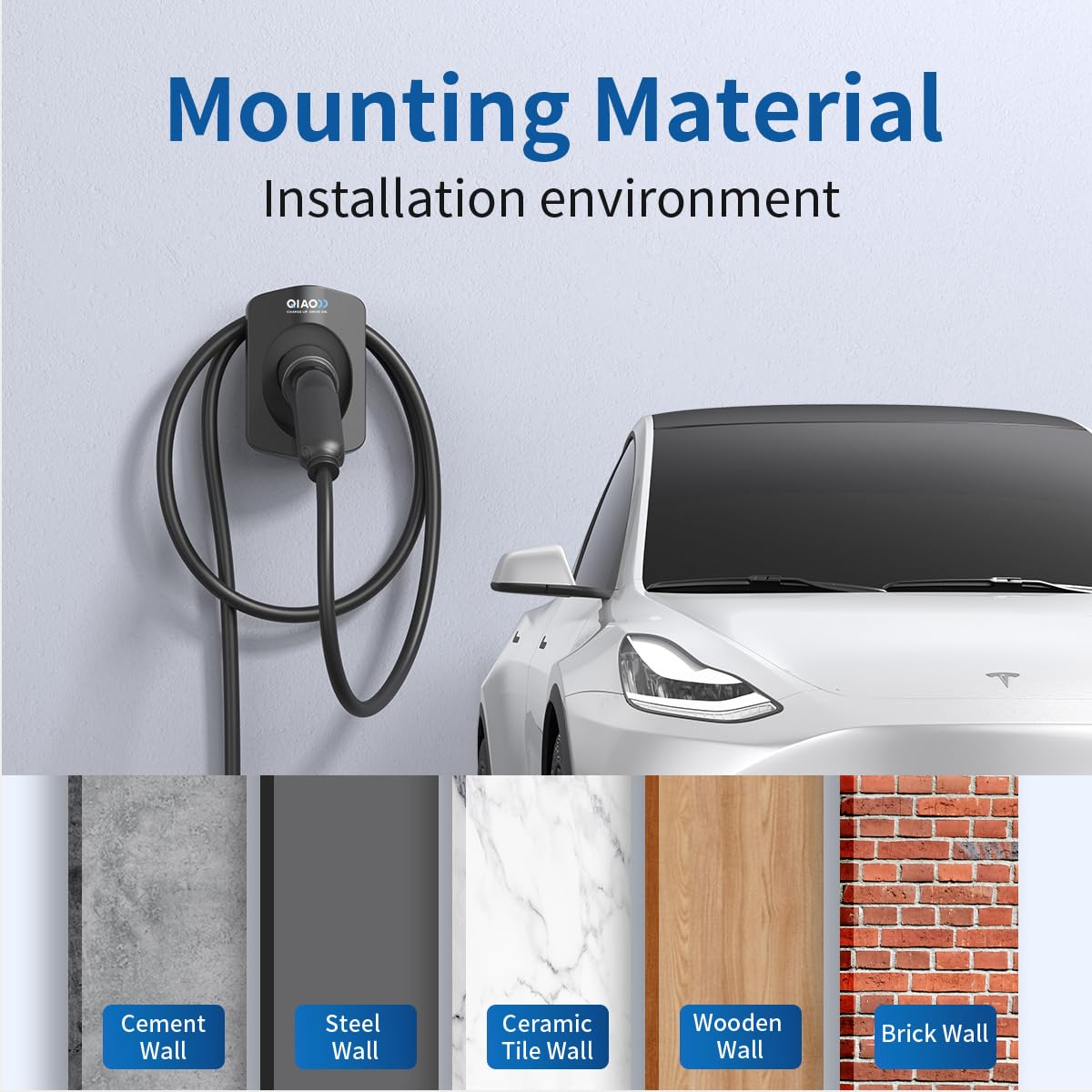Wall Mount Cable Organizer for Tesla Chargers - All-in-One Garage Storage Solution | Perfect Gift for Tesla Owners | Home & Office Charging Station Accessory