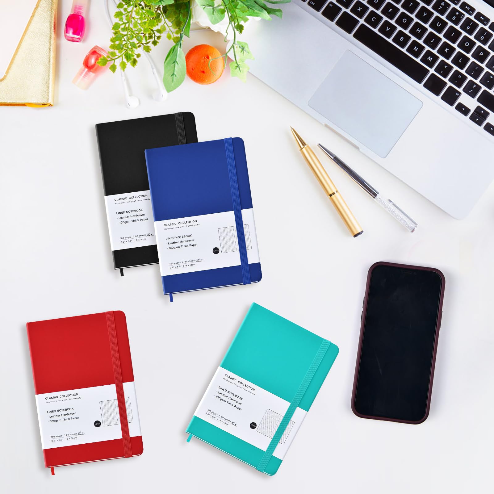 Coopay 8 Pack A6 Pocket Notebooks - 3.5