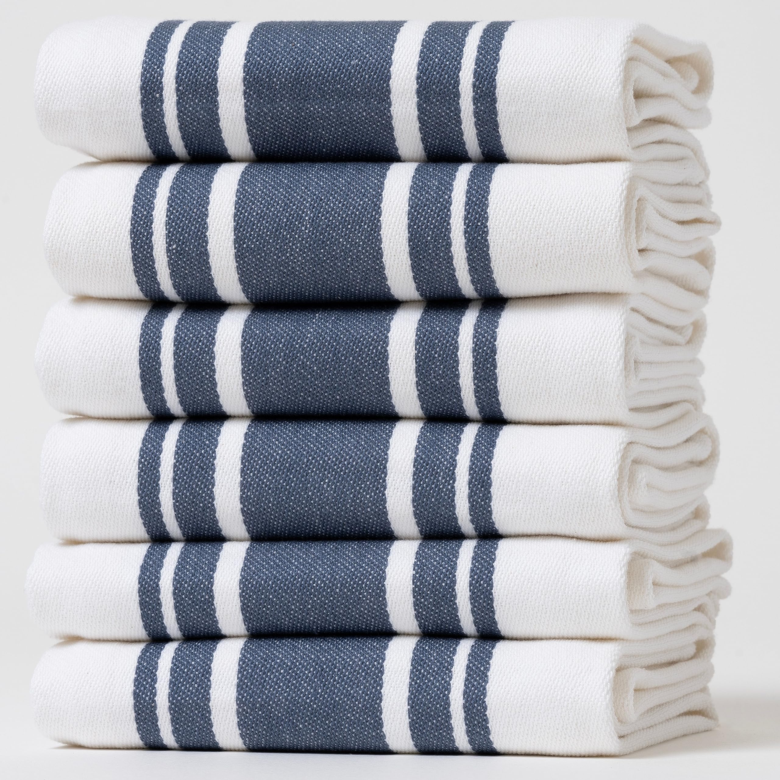 Premium Cotton Kitchen Towels Set of 6 - Extra Large 20
