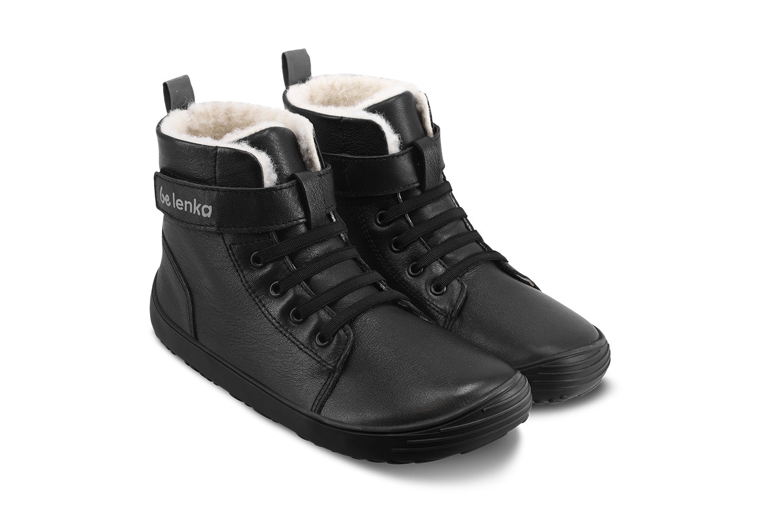 Barefoot Shoes for Kids - Be Lenka Winter All Black - Comfortable & Flexible for Indoor & Outdoor Play