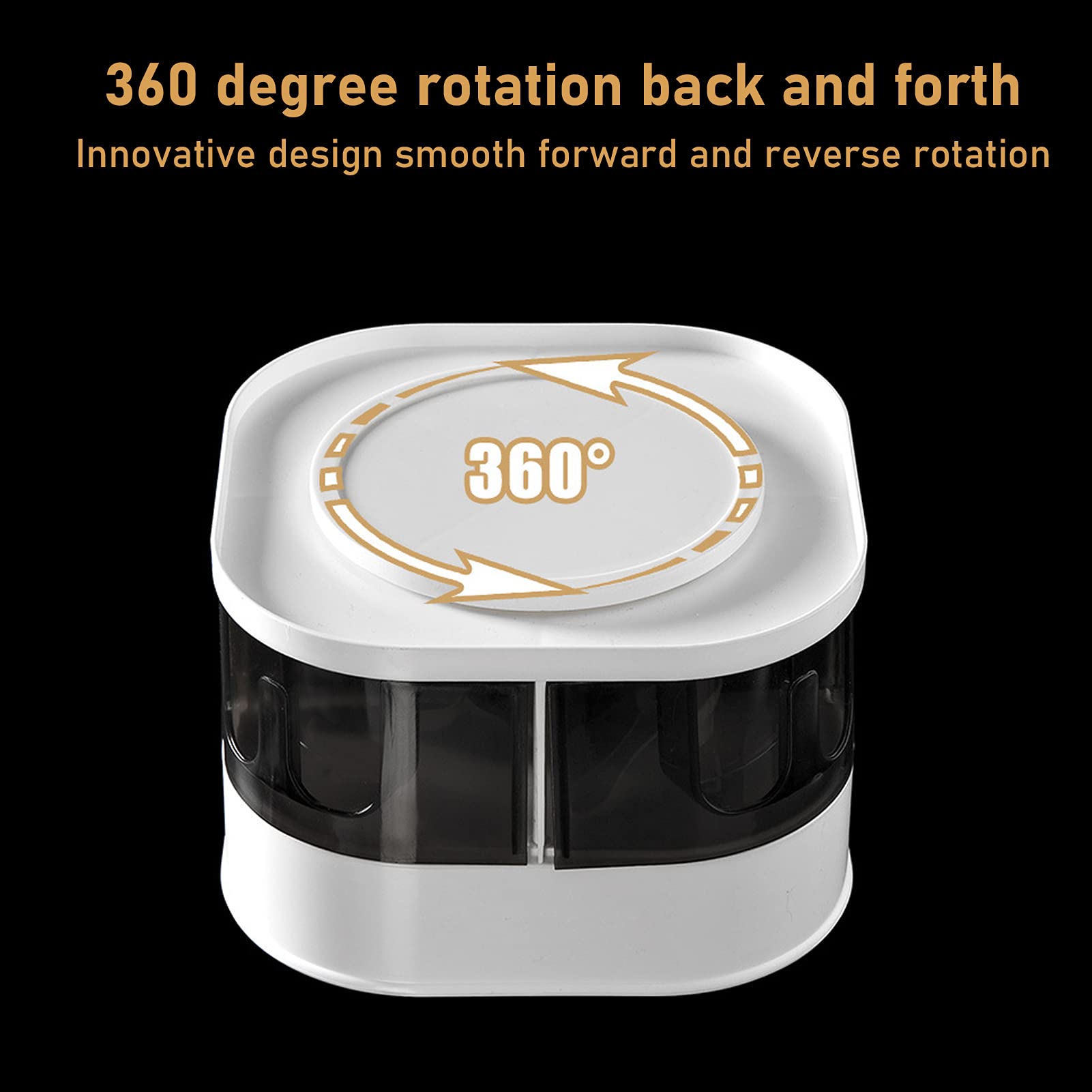 Rotating Spice Rack Organizer - 360° Spinning Spice Tray for Kitchen Cabinet, Countertop | Perfect for Storing Condiments, Seasonings & Cooking Essentials