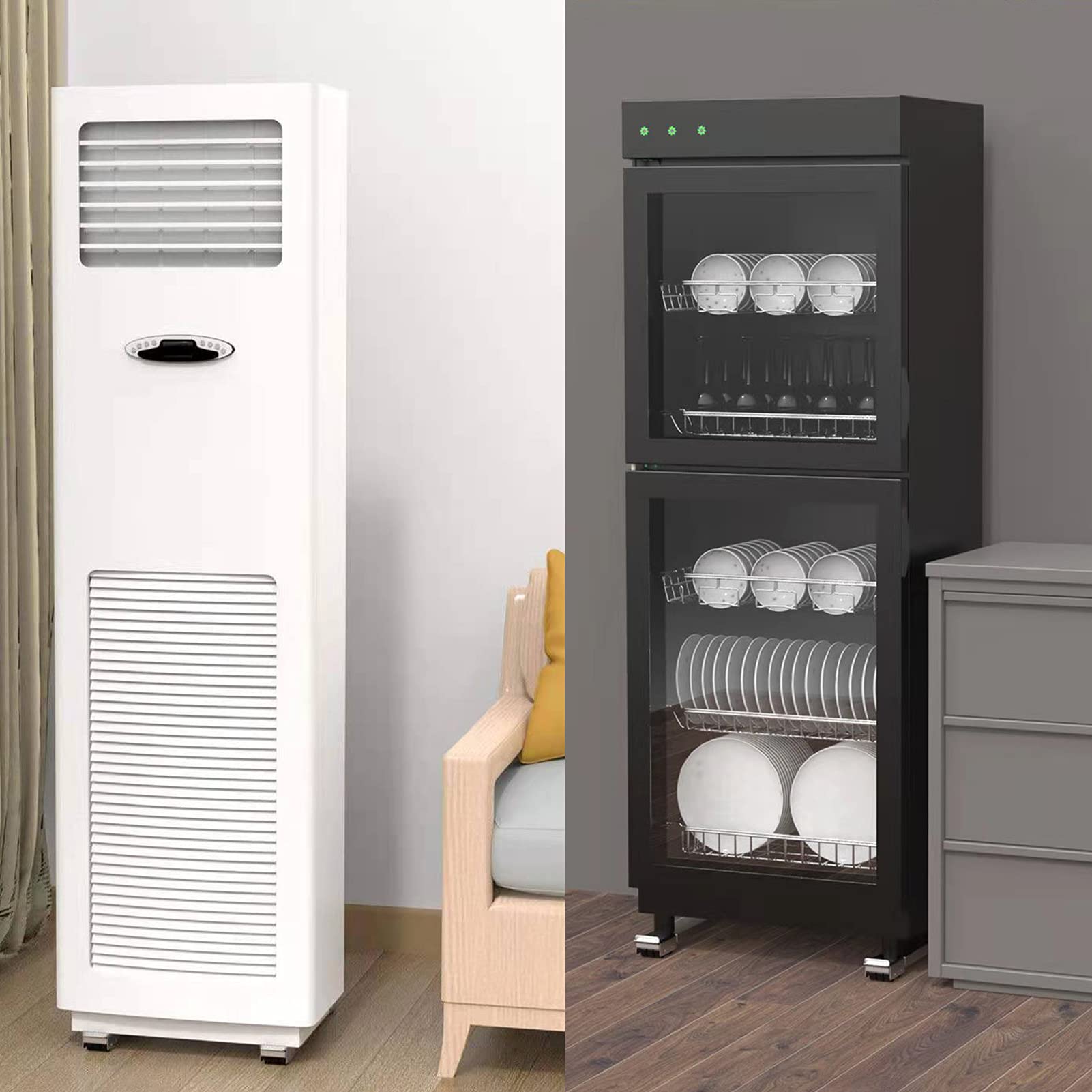 Portable Adjustable Washing Machine Stand with 24 Non-Slip Wheels & Lock - Multifunctional Base for Washer, Refrigerator & Furniture - Perfect for Apartments, Laundry Rooms & Small Spaces