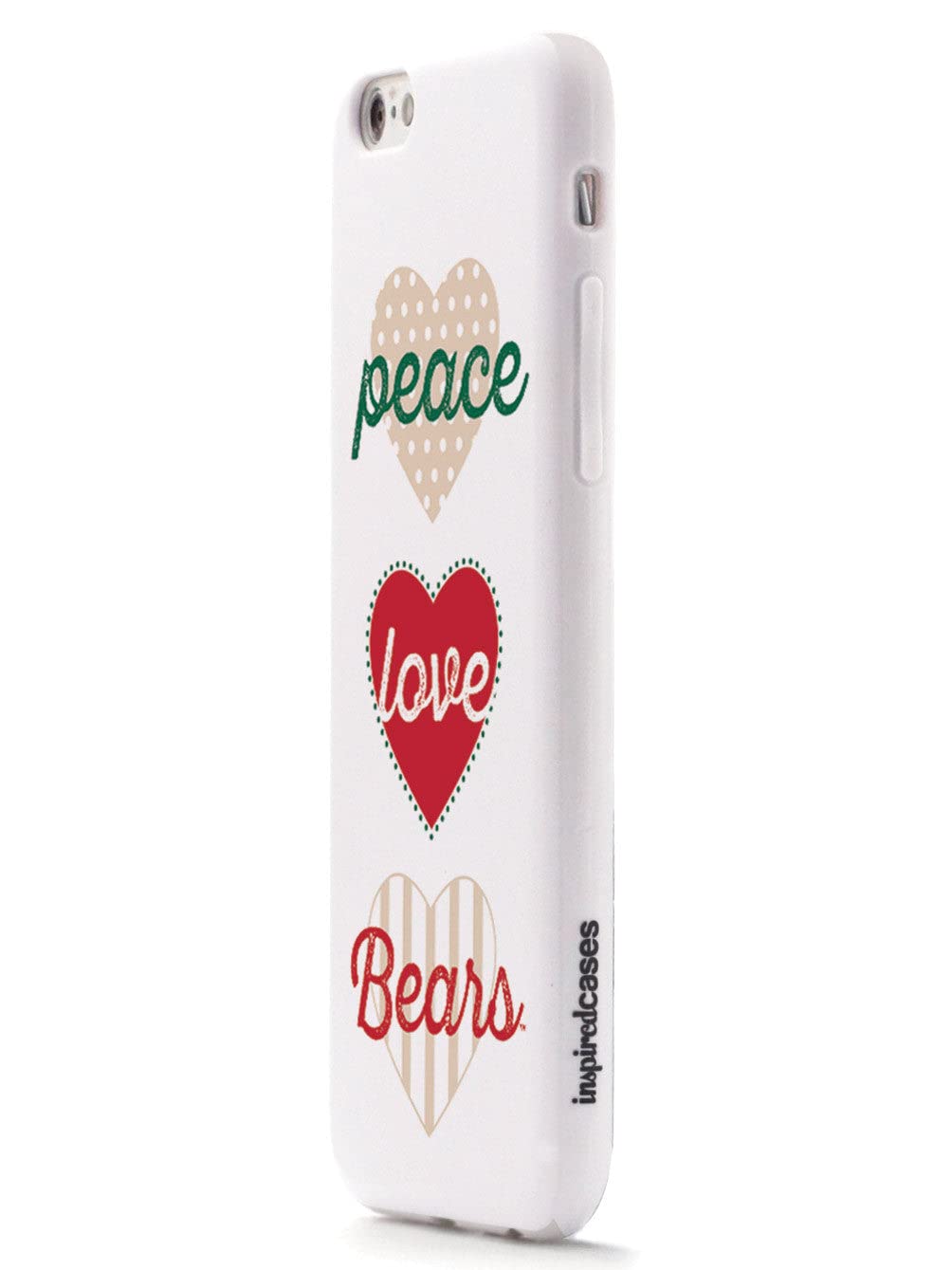 3D Textured iPhone 15 Pro Max Case - Shockproof Rubber Bumper Cover with Peace Love Bears Design - Protective Phone Case for Apple iPhone 15 Pro Max (Washington University St Louis Edition) - Perfect for Students, Alumni and Fans Show School Spirit