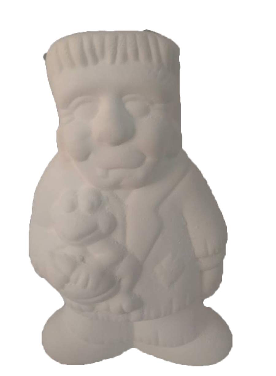 Frankie 5-Inch Ceramic Bisque Ready-To-Paint Unfinished Pottery - Perfect for DIY Craft Projects, Kids Painting Activities & Home Decor
