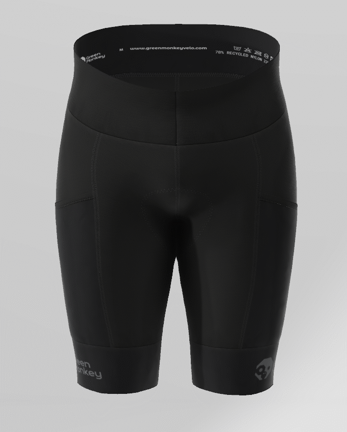 GreenMonkey Men's Cargo Bike Shorts - Breathable Quick-Dry Cycling Shorts with Pockets for Mountain Biking & Commuting