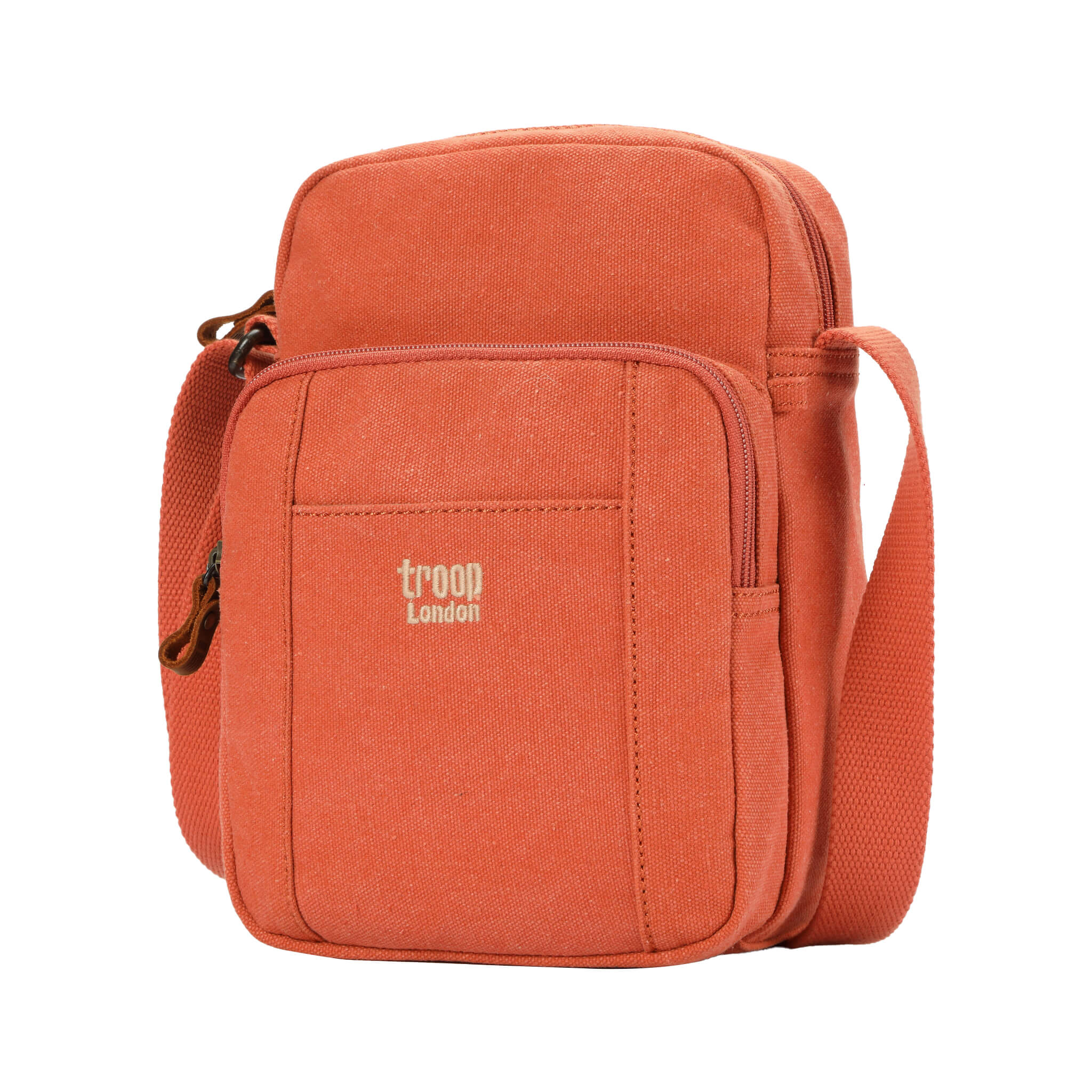 TRP0370 Troop London Classic Canvas Crossbody Bag for Men & Women - Stylish & Durable Everyday Shoulder Bag for Work, Travel & Casual Outings