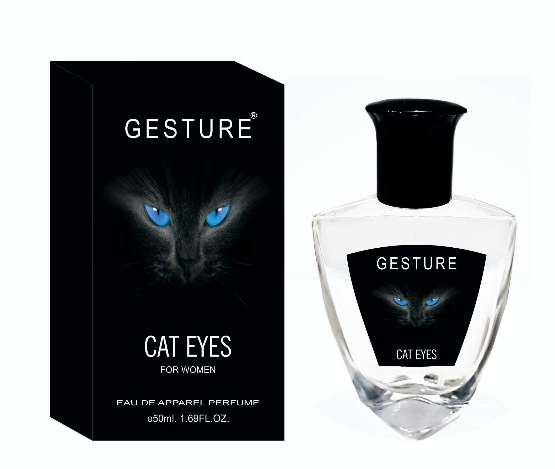 Gesture Cat Eyes Perfume Spray for Women - EDP Strong & Long Lasting Fragrance | Elegant Evening Wear & Special Occasions