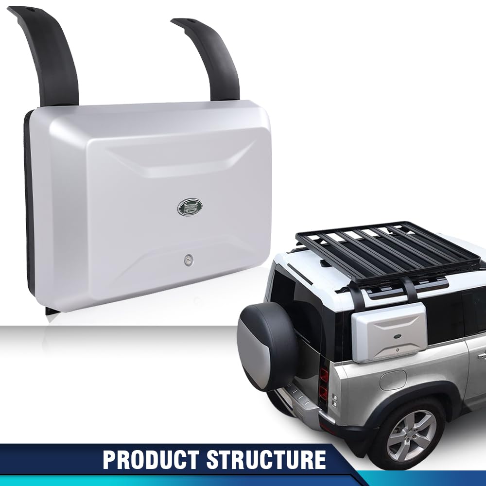 PIT66 Exterior Side Mounted Gear Storage Box Carrier for Land Rover Defender 2020 2021 | Heavy-Duty Waterproof Cargo Organizer | Perfect for Camping, Off-Roading & Outdoor Adventures