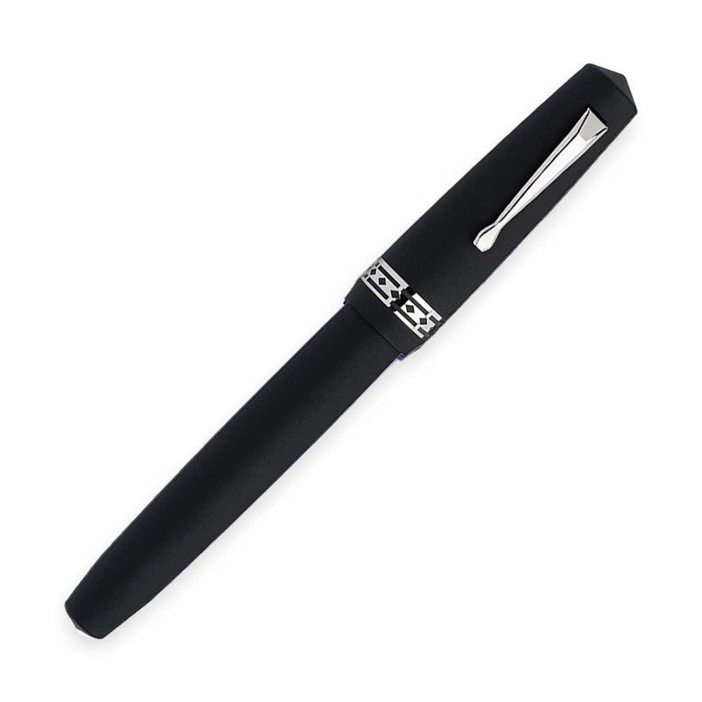 RADIUS® 1934 Fountain Pen - Settimo Nero Opaco (Black Matte) Luxury Writing Instrument for Calligraphy, Journaling & Business Signatures