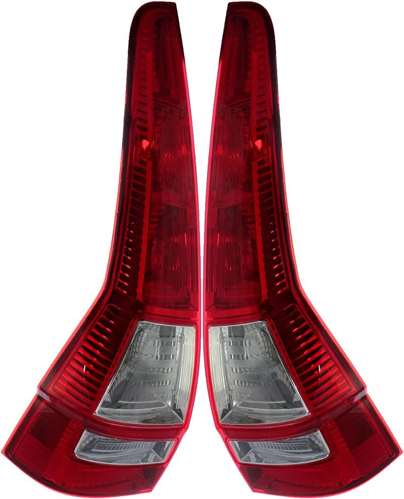 Honda CRV Tail Lights Lamps Set for 2007-2011 Models - Driver & Passenger Side Replacement - Perfect for Night Driving & Enhanced Vehicle Safety