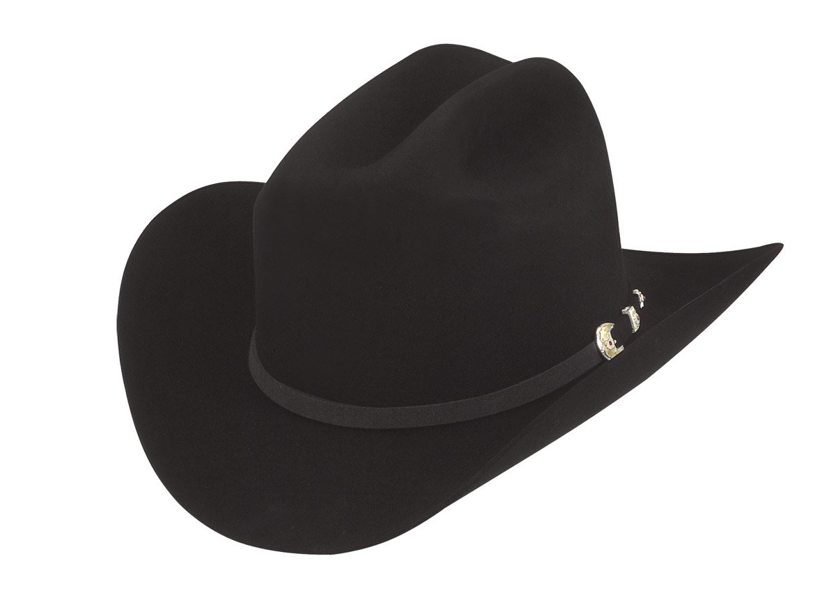 Larry Mahans 6X Reno Black Felt Cowboy Hat for Men - Western Style Rodeo & Outdoor Events - Premium Quality Felt Hat for Country Music Festivals and Ranch Work