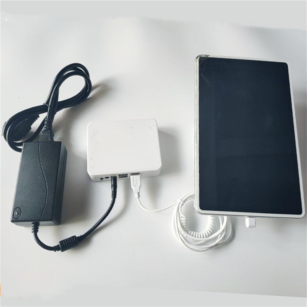 4-Port Tablet Display Anti-Theft Charging Station with US Plug - Secure Charging Solution for Retail Stores, Schools & Libraries (Compatible with Apple Devices)