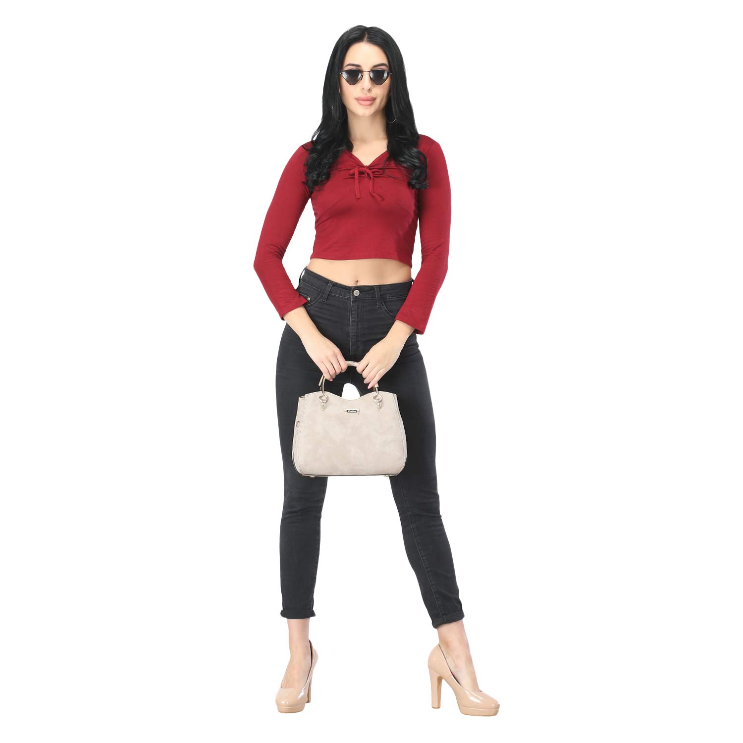 Stylish PU Leather Women's Satchel Handbag - Fashionable Shoulder Purse for Ladies & Girls | Perfect for Work, Travel & Everyday Use