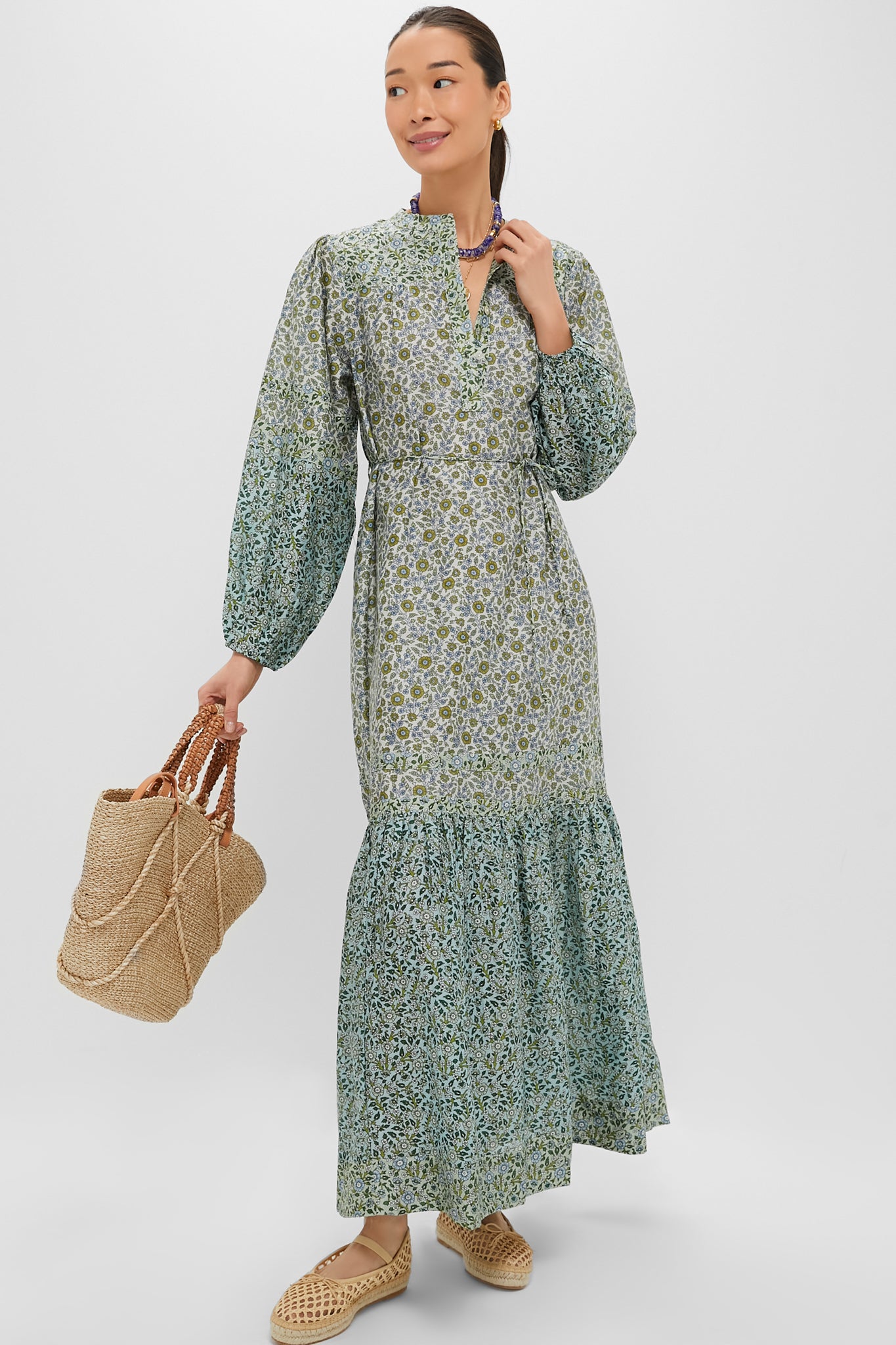 Bonita Sonila Viviana Women's Maxi Dress - Flowy Long Summer Dress with Pockets, Perfect for Beach, Vacation, and Casual Outings