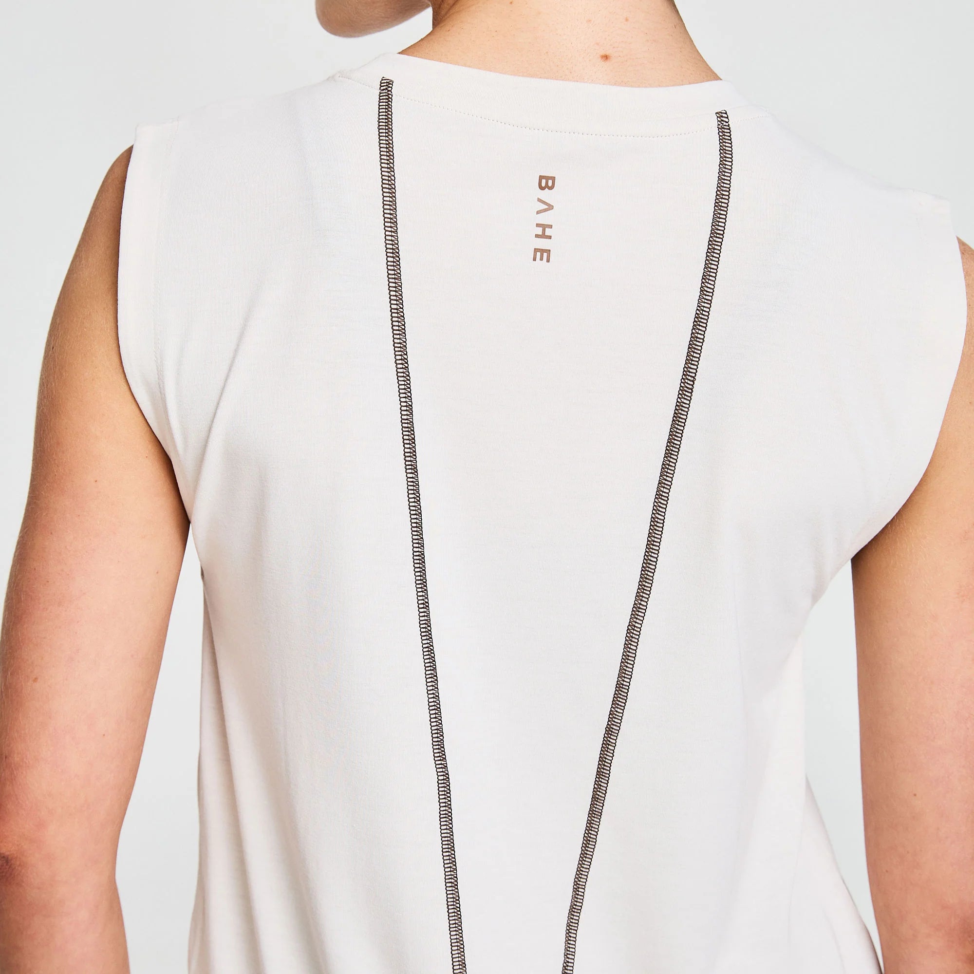 BAHE Zephyr Cap Sleeve Tank Top for Women - Soft Breathable Coconut Color Summer Casual Wear | Perfect for Yoga, Beach, and Everyday Outfits