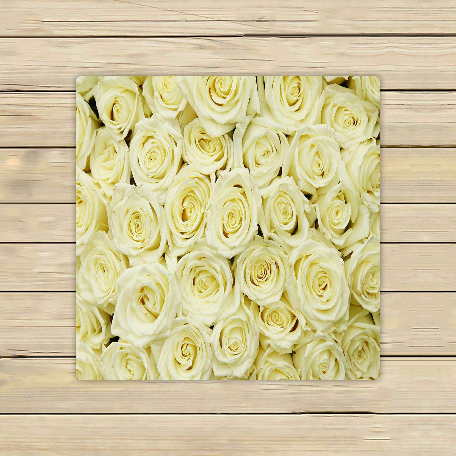 ABPHQTO Large White Rose Bouquet Towels - 13x13 Inch Soft Bath, Beach, Pool, Spa & Travel Towels for Women & Men - Perfect for Gifts, Weddings, and Home Decor