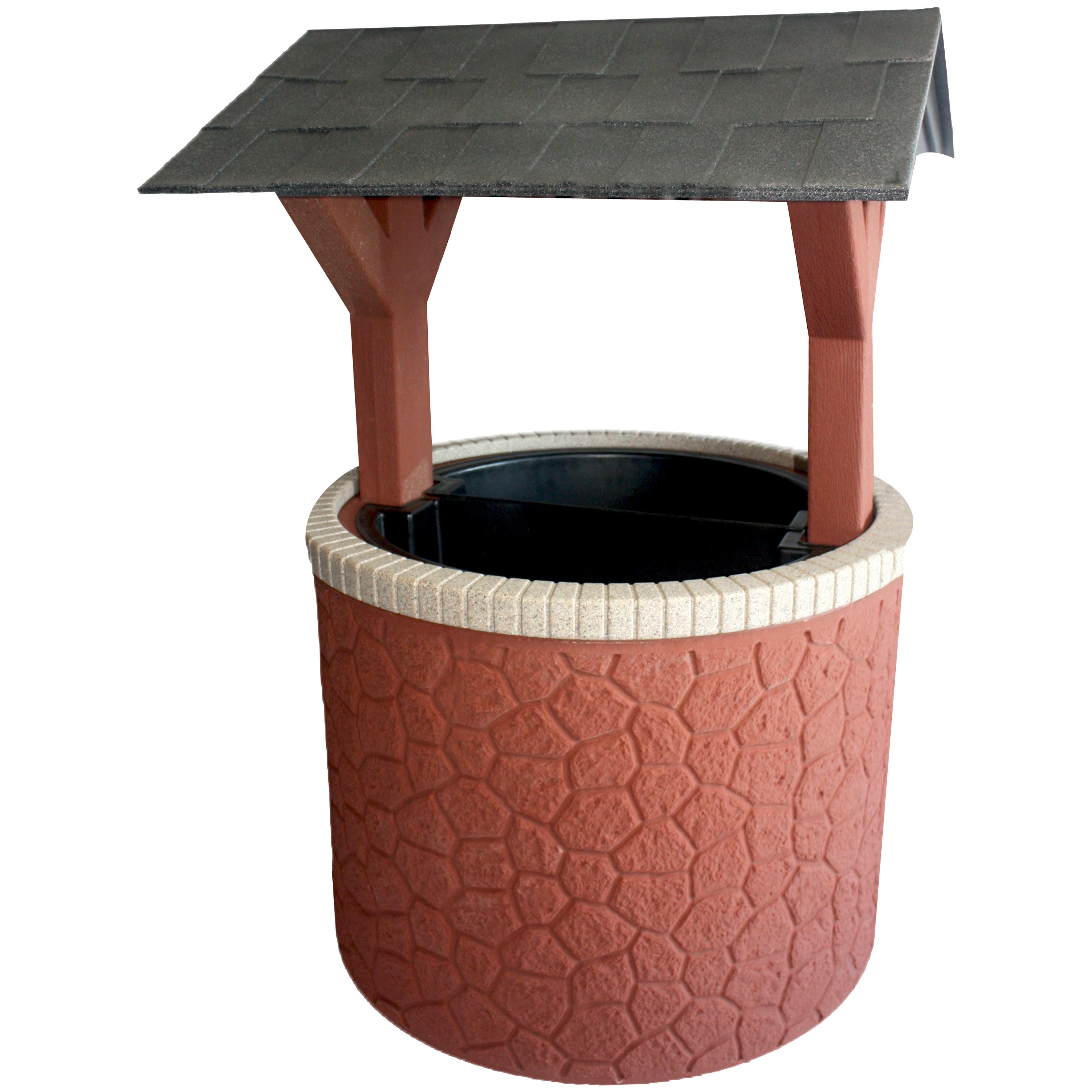 Durable Wishing Well Planter Cover with Base and Roof - Decorative Garden Tank Top for Septic System - Perfect for Outdoor Landscaping, Yard Decor, and Garden Accents