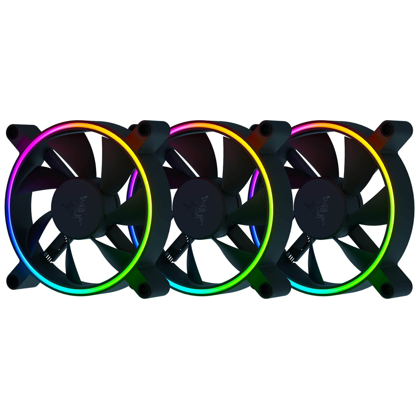Razer Kunai Hydraulic 120MM aRGB PC Cooling Fan - Ultra Quiet High Performance PWM Fan with Chroma RGB Lighting | Supports Controller for up to 8 Fans | Perfect for Gaming PC, Workstation & Case Cooling