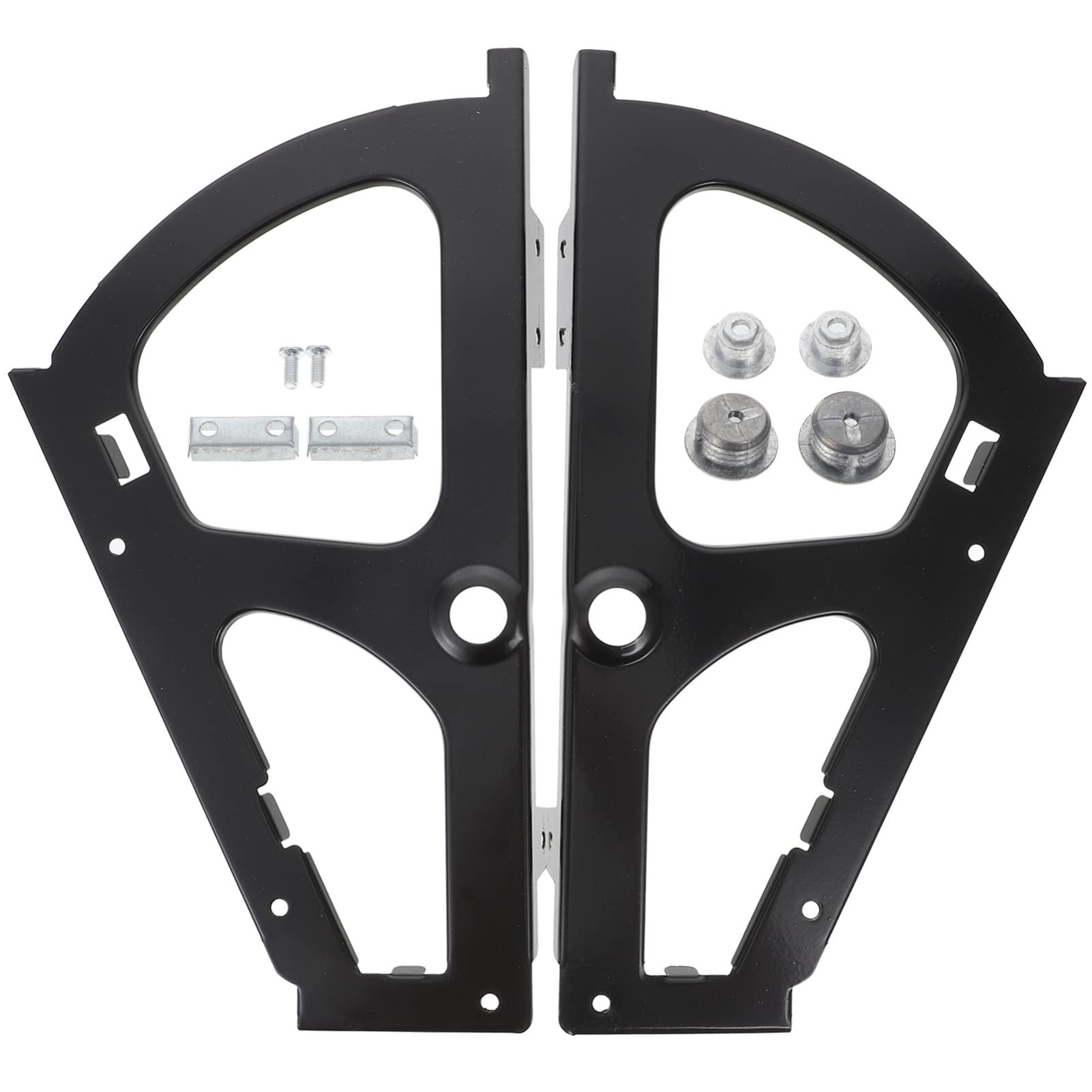 2 Pack Black Stainless Steel Flip Drawer Hinges for Cabinet & Shoe Rack - Heavy Duty Hardware Parts for Smooth Opening (Perfect for Bedroom Closets, Kitchen Cabinets & Storage Organization)